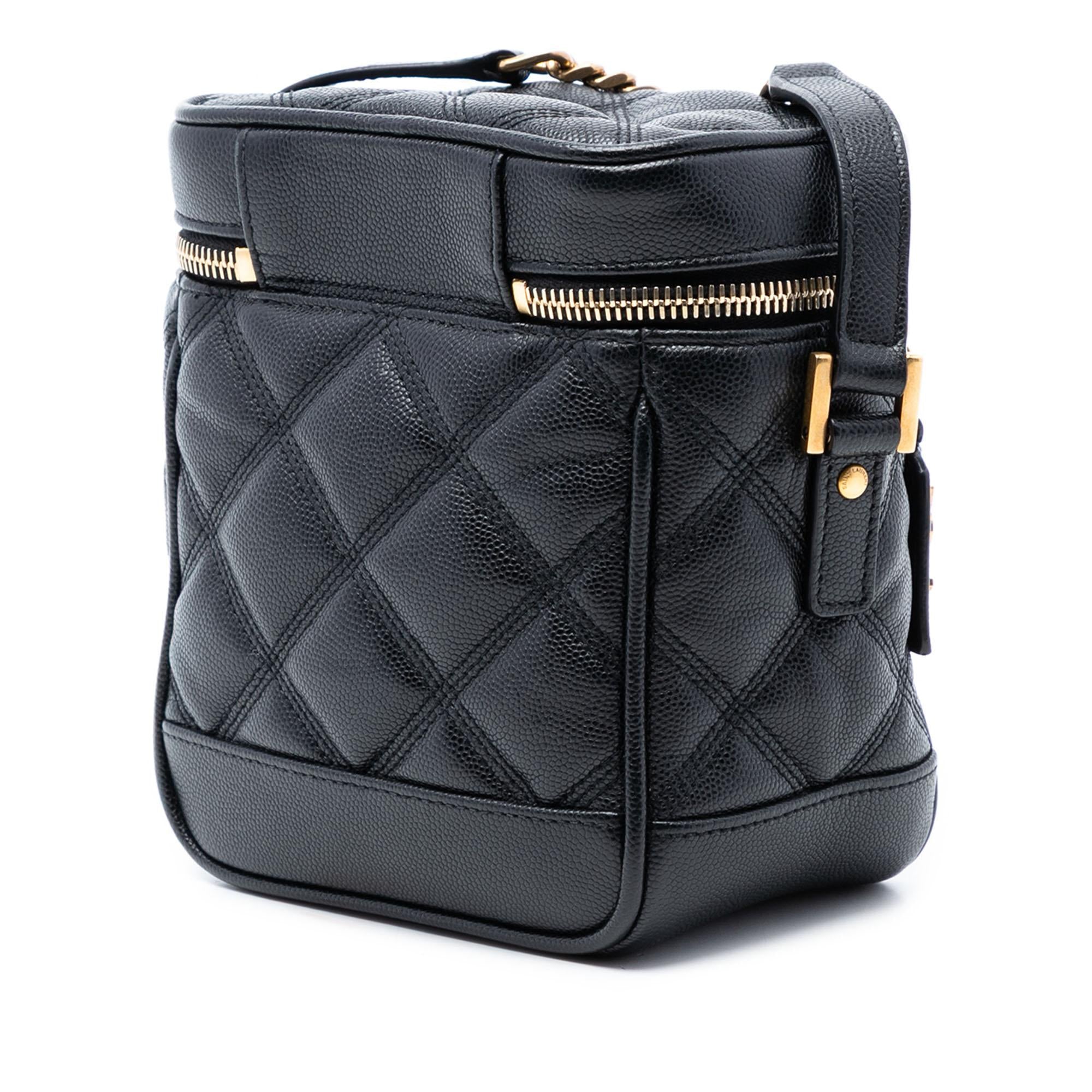 Saint Laurent Grain de Poudre Quilted 80s Vanity Bag
