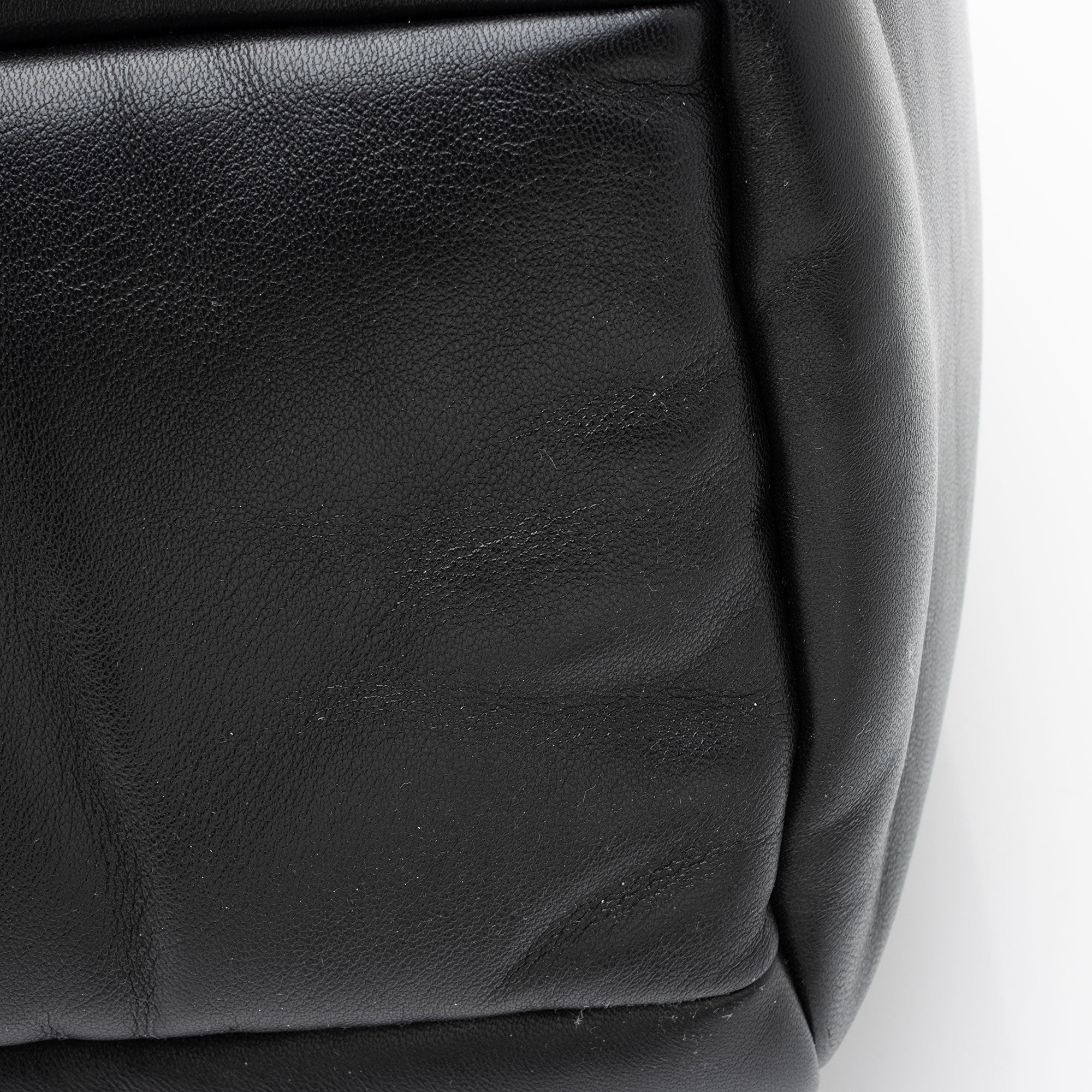 Saint Laurent Lambskin Logo Puffer Duffle