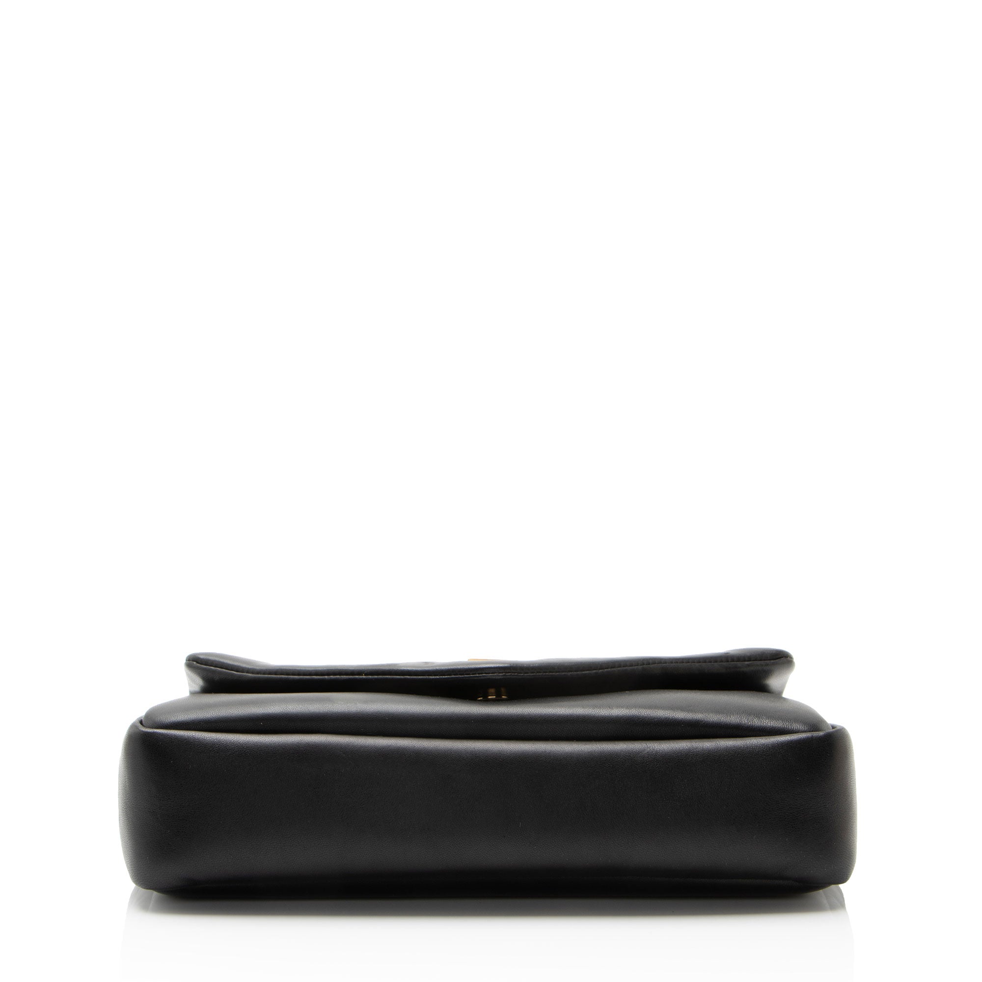 Saint Laurent Lambskin Monogram Calypso Small Shoulder Bag