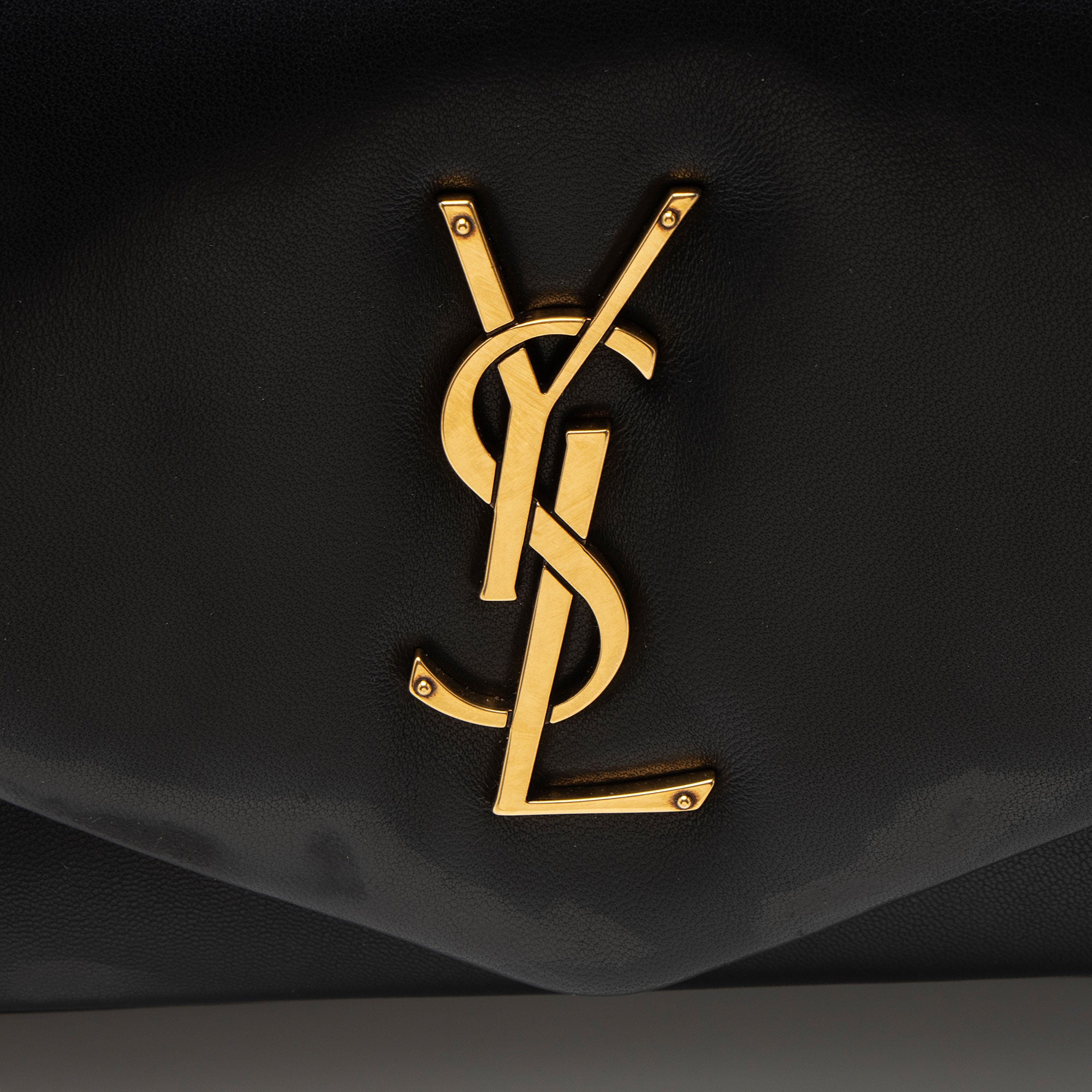 Saint Laurent Lambskin Monogram Calypso Small Shoulder Bag