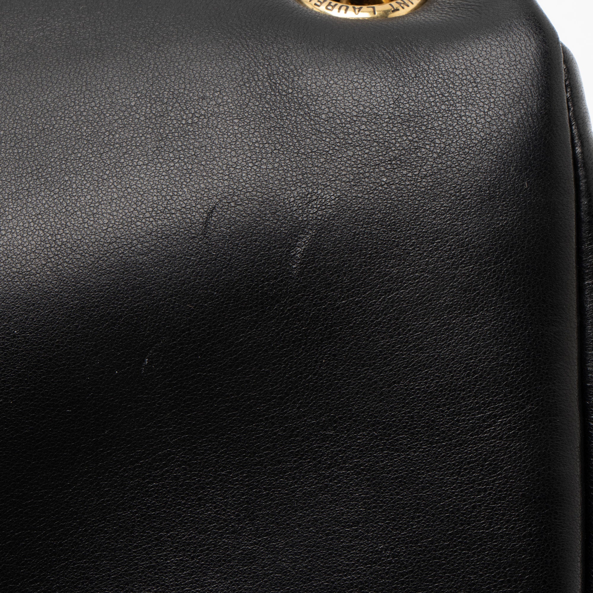 Saint Laurent Lambskin Monogram Calypso Small Shoulder Bag
