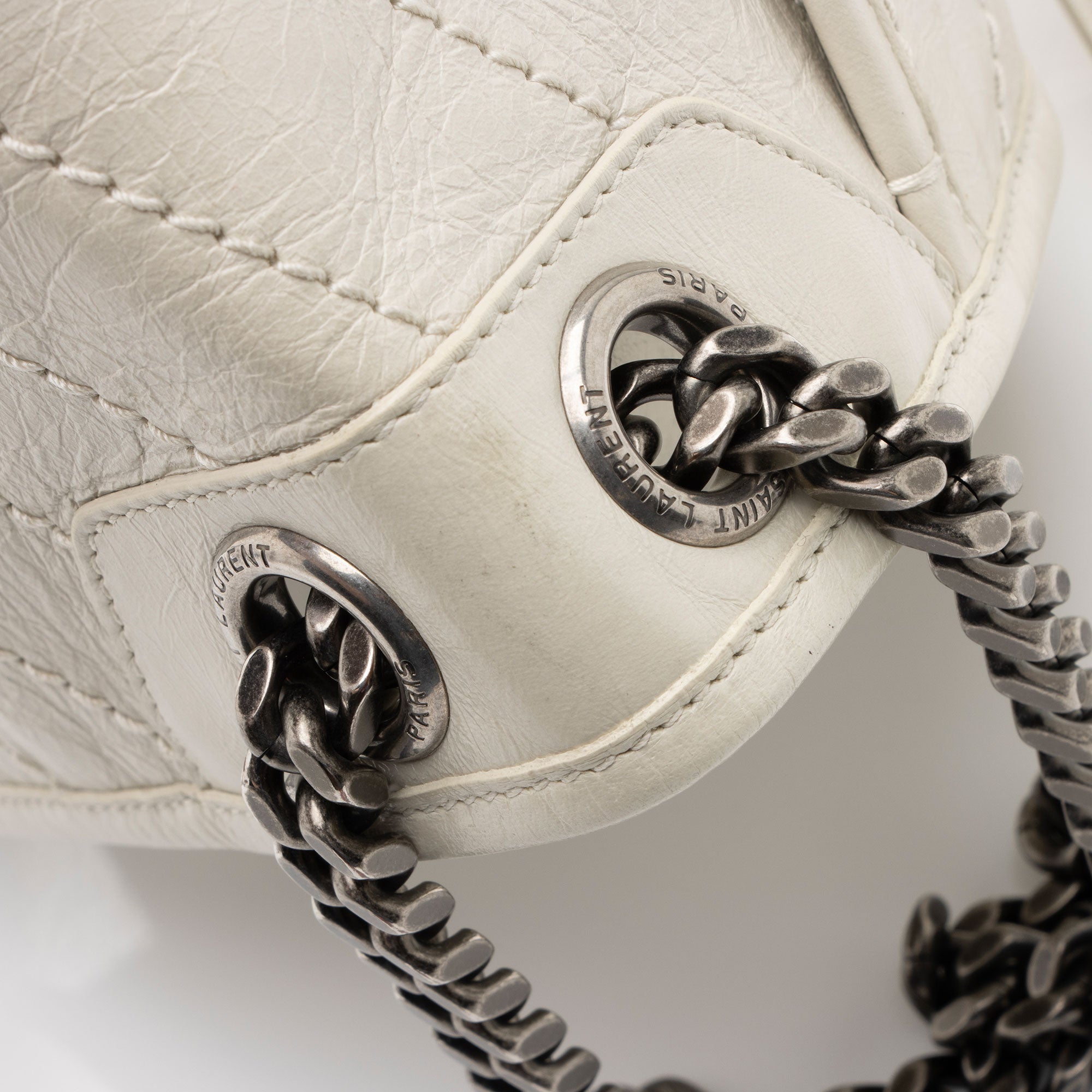 Saint Laurent Lambskin Monogram Niki Medium Shoulder Bag (SHF-bFf3zX)