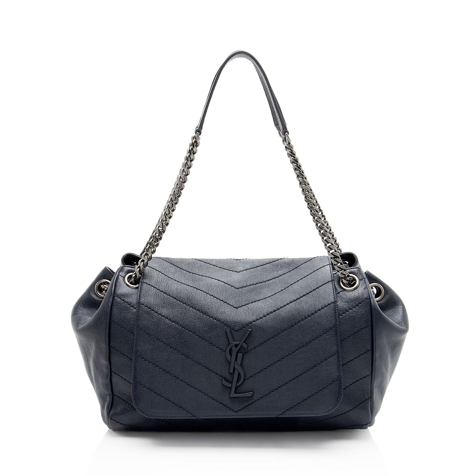 Saint Laurent Lambskin Monogram Nolita Medium Flap Bag
