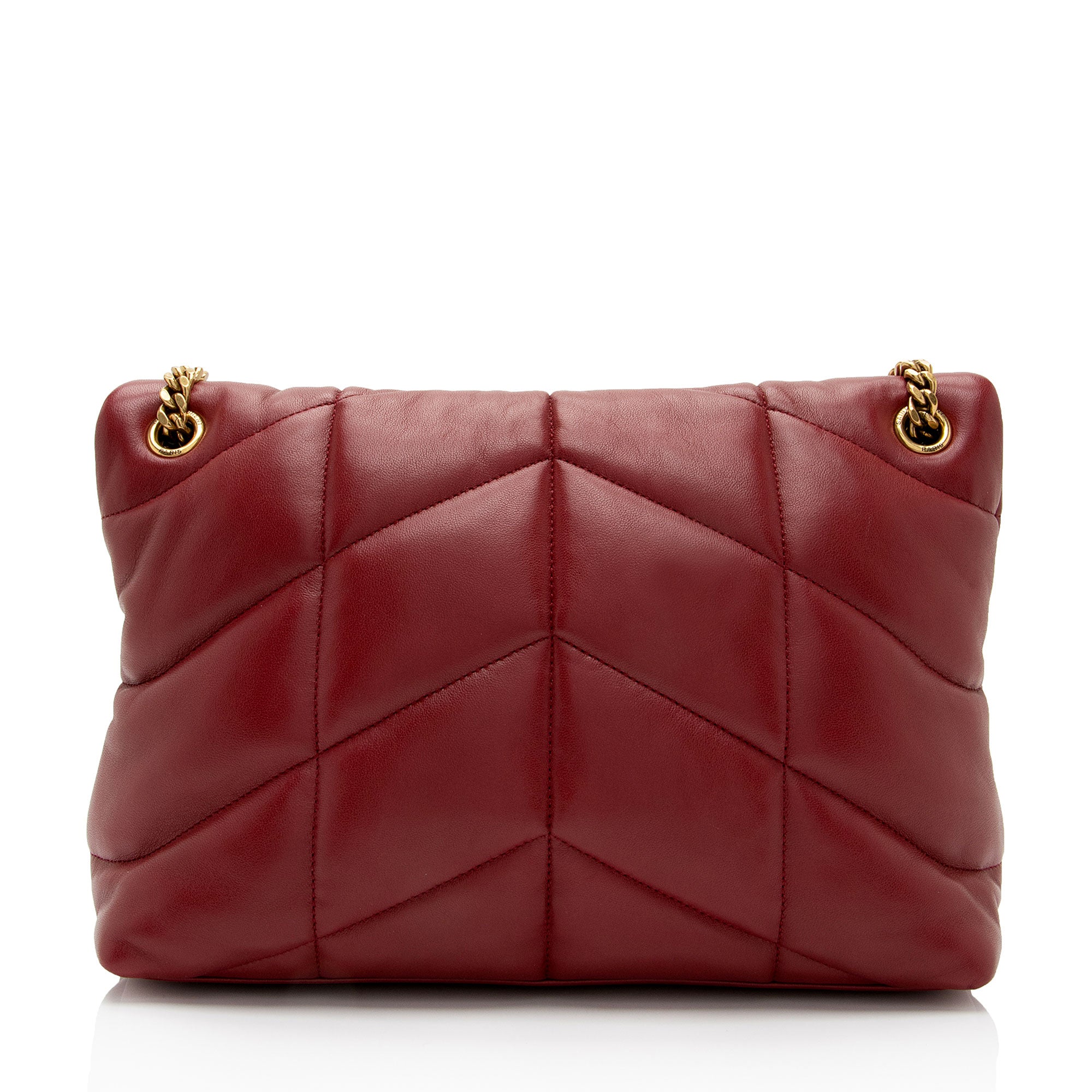 Saint Laurent Lambskin Monogram Puffer LouLou Medium Shoulder Bag (SHF-UfpAmc)