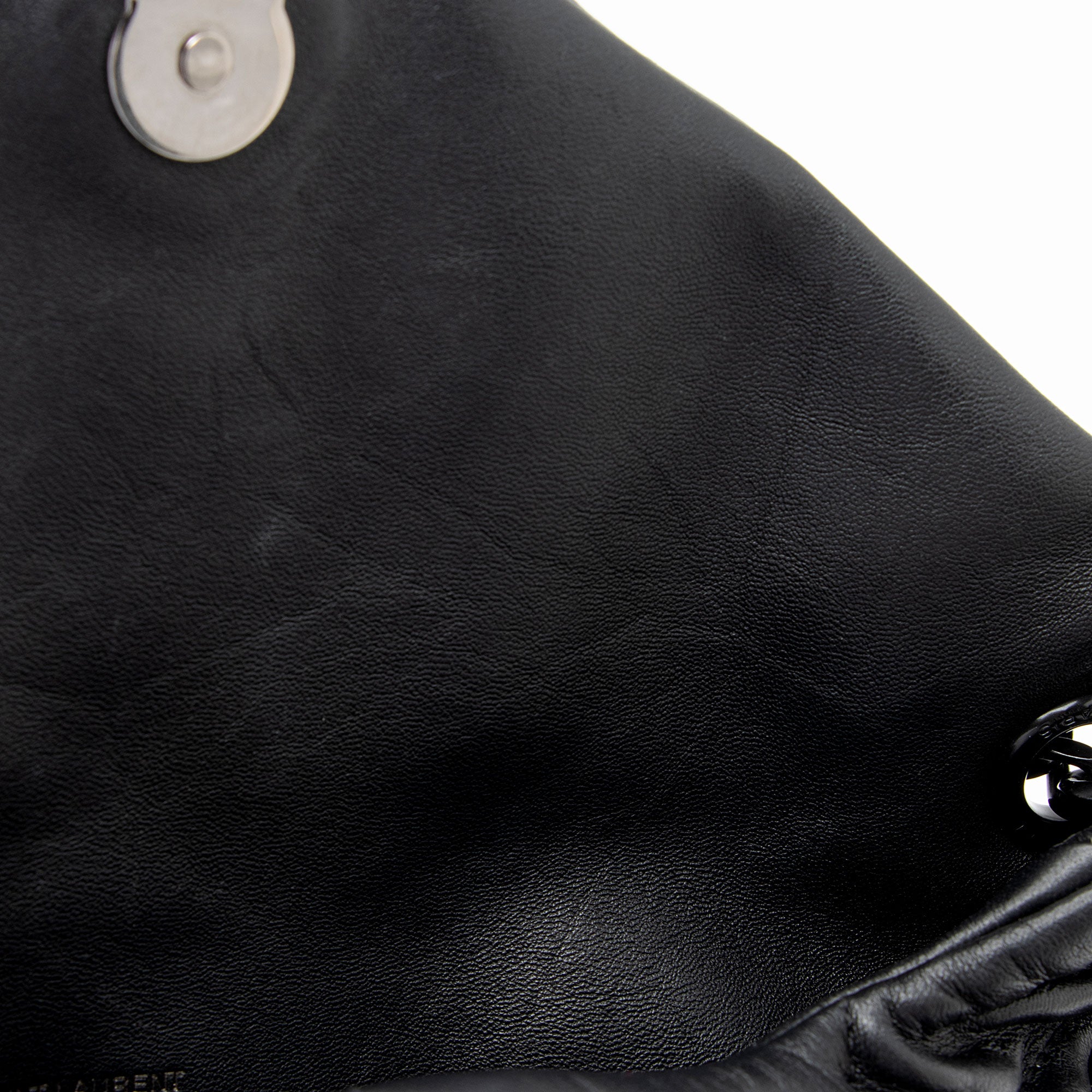 Saint Laurent Lambskin Monogram Puffer LouLou Medium Shoulder Bag (SHF-ArUzt2)