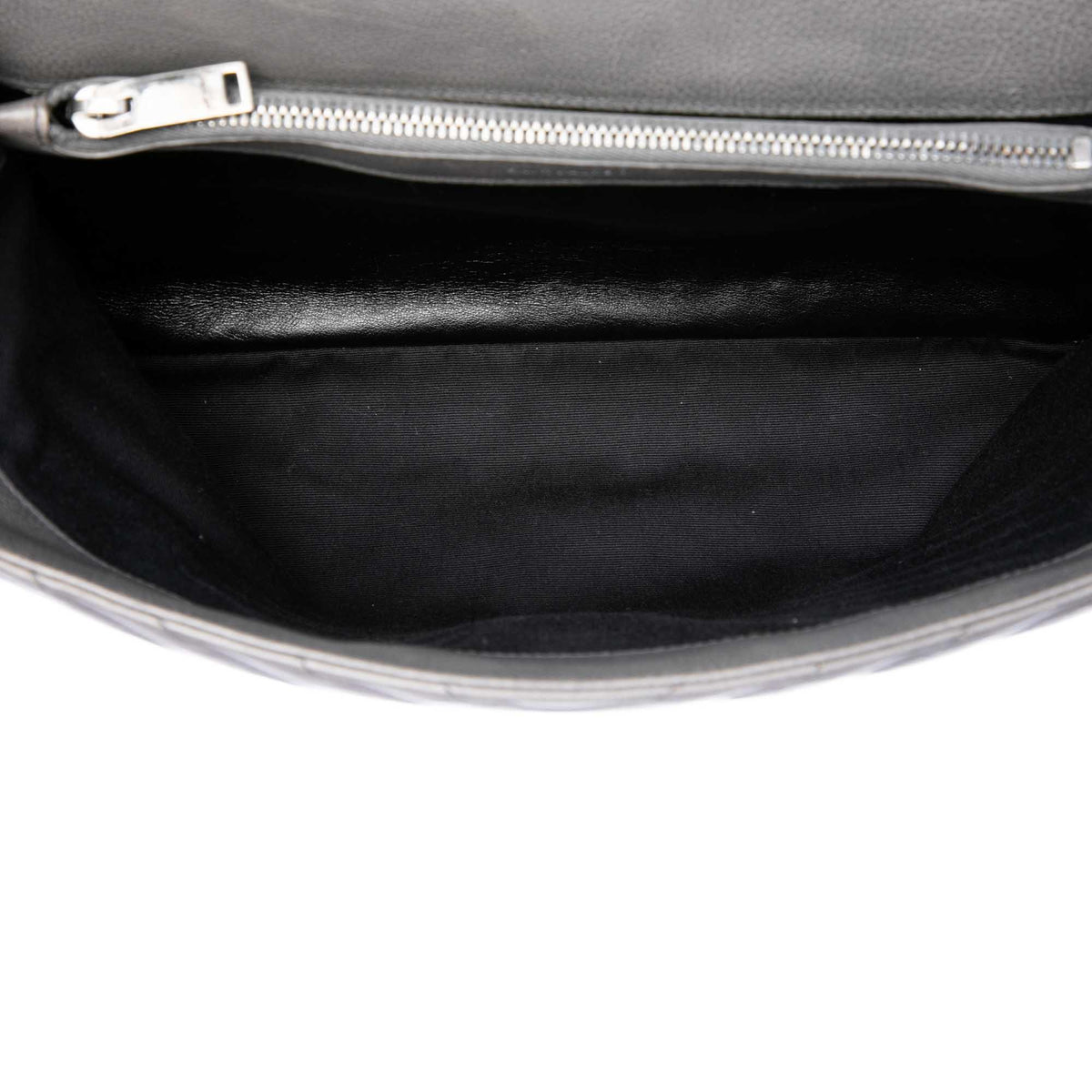 Saint Laurent Large Chevron Sheepskin Monogram College Satchel
