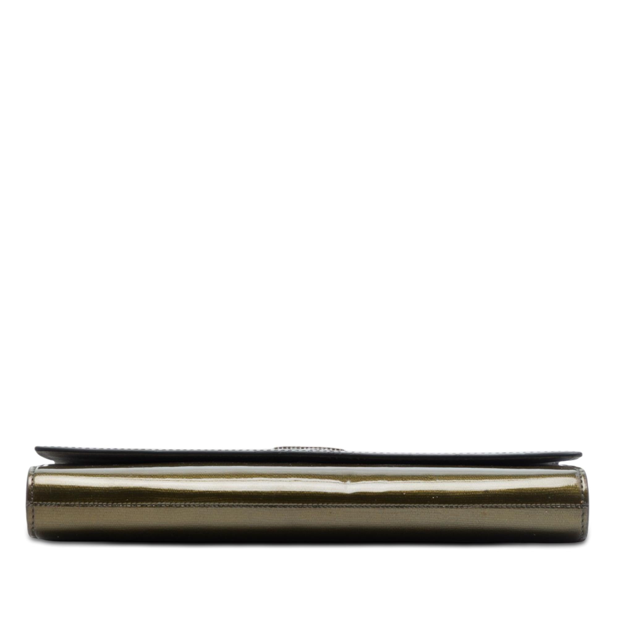 Saint Laurent Large Patent Belle De Jour Clutch
