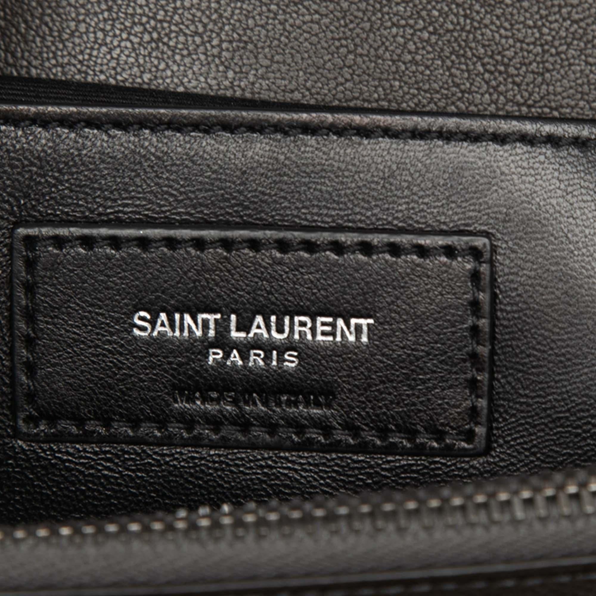 Saint Laurent Large Triquilt Sheepskin Monogram College Bag