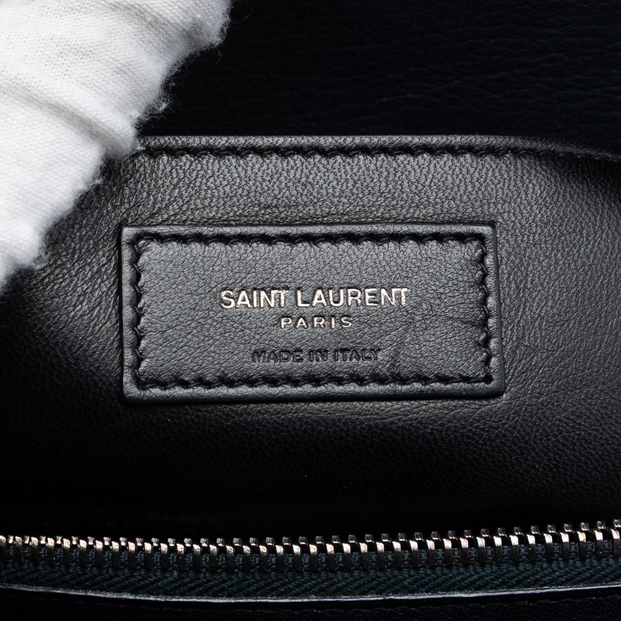 Saint Laurent Large Triquilt Sheepskin Monogram College Bag