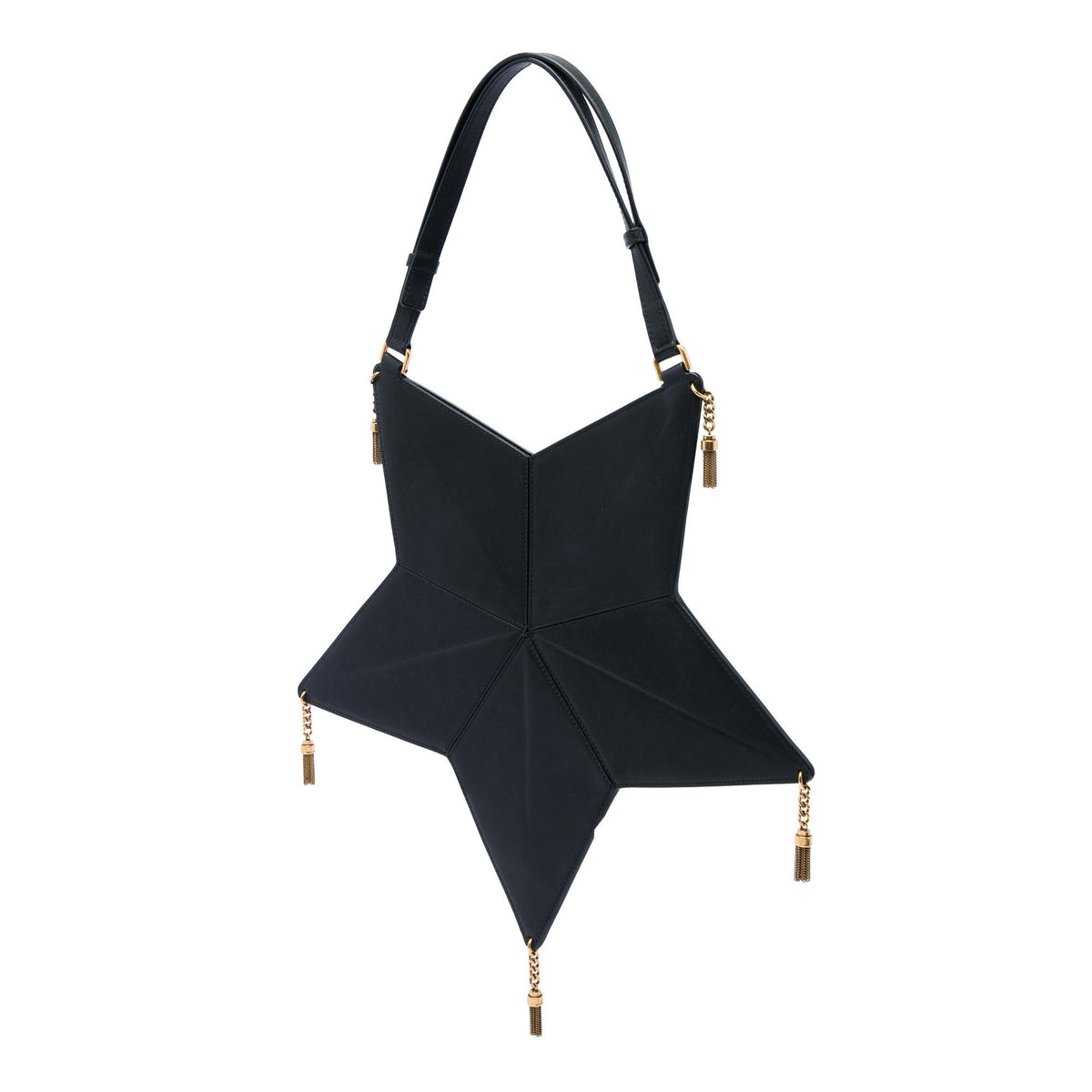 Saint Laurent Leather Astro Star Tassel Shoulder Bag