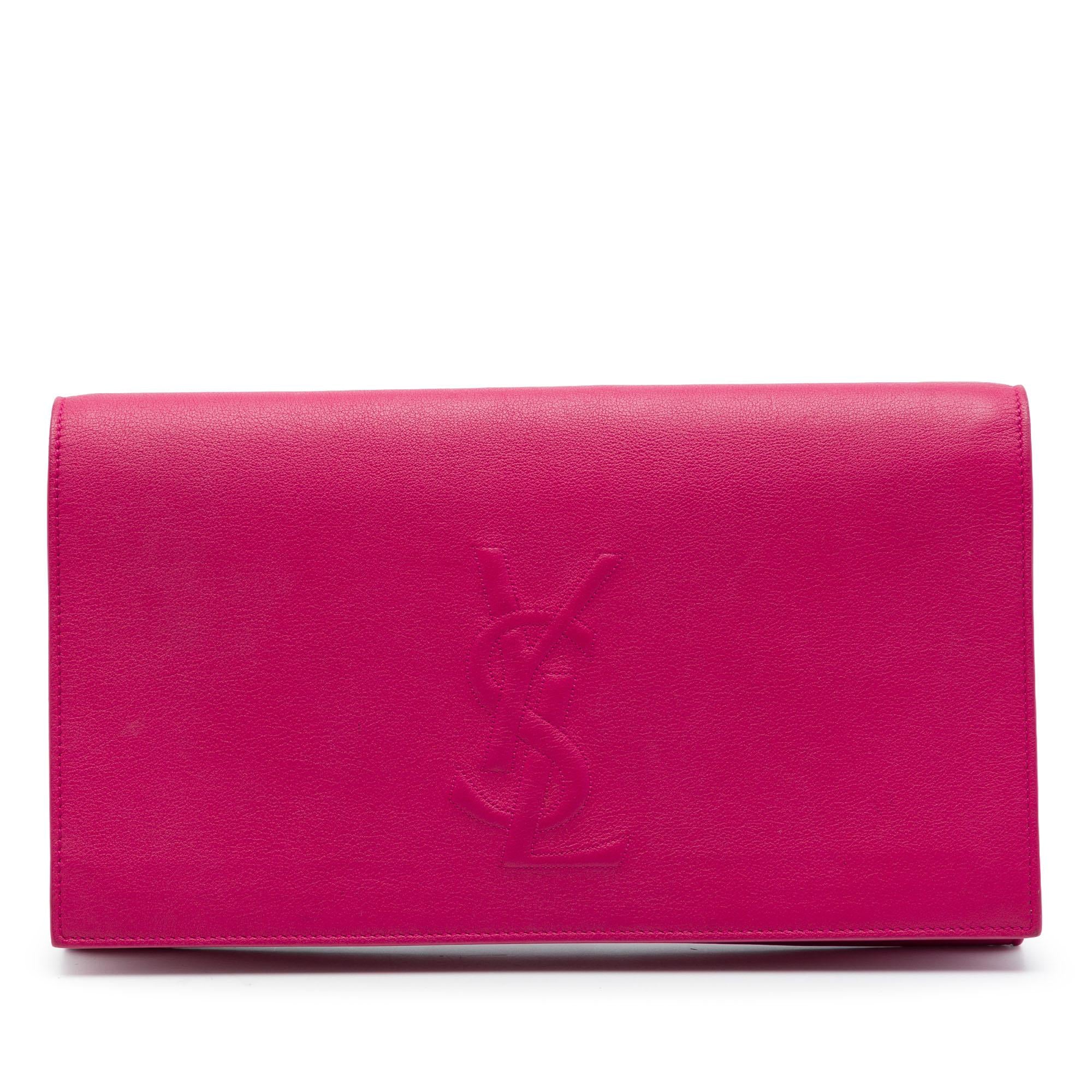 Saint Laurent Leather Belle De Jour Clutch