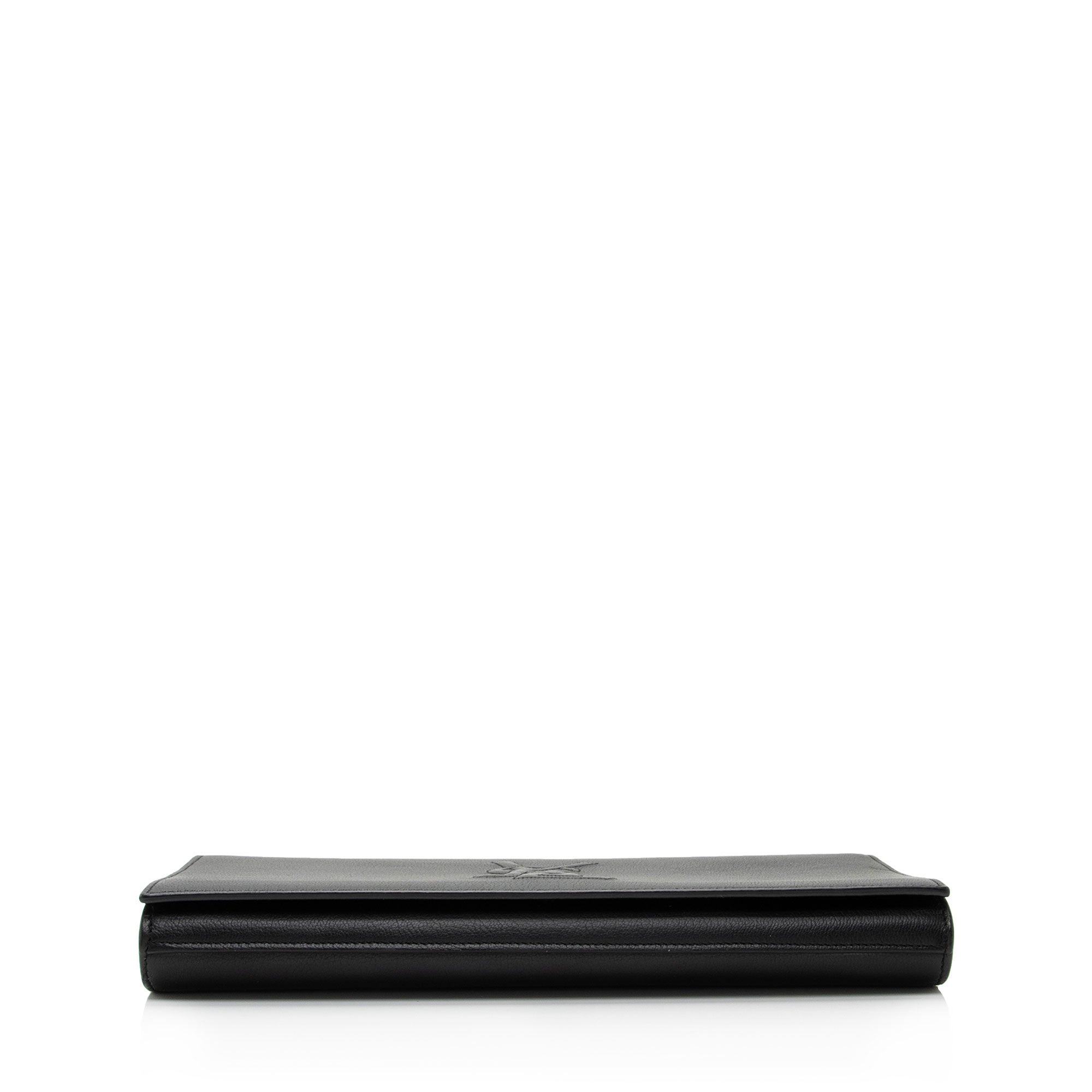 Saint Laurent Leather Belle de Jour Large Clutch (SHF-P2EMKL)