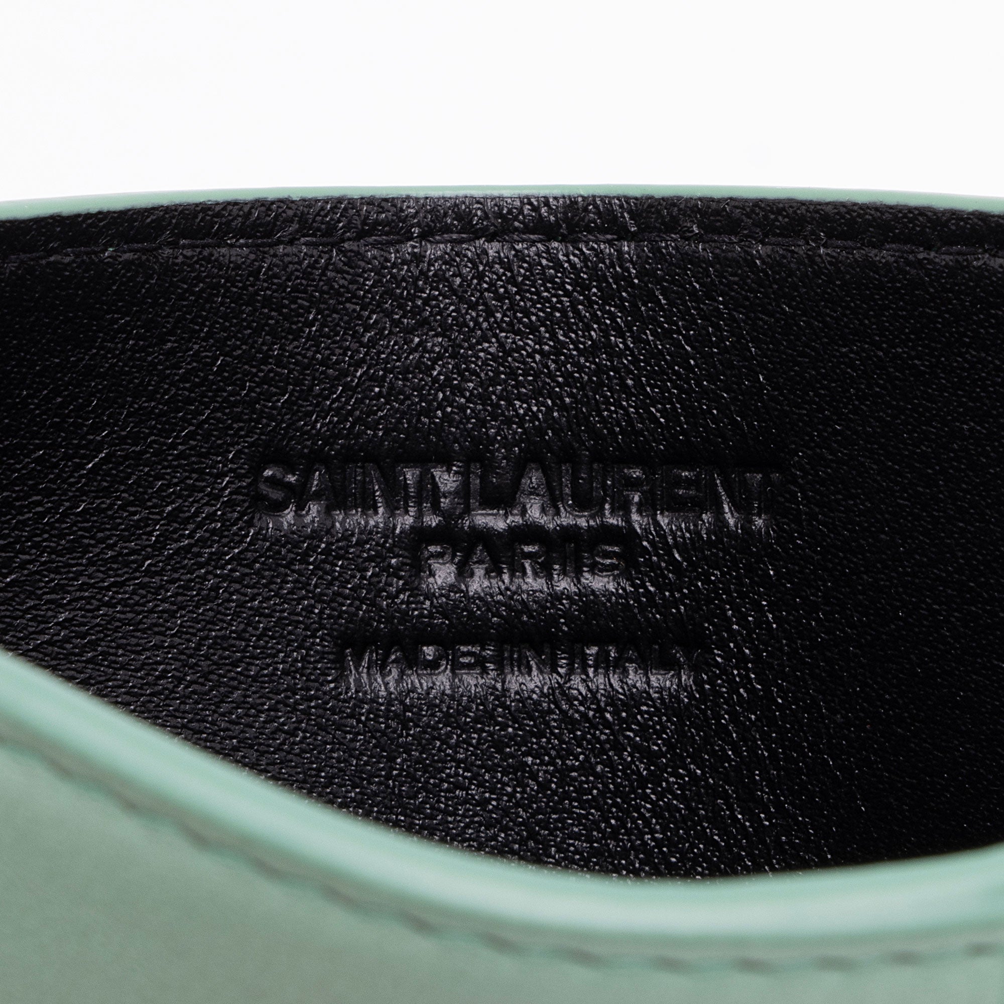 Saint Laurent Leather Card Case (SHF-by2WGN)