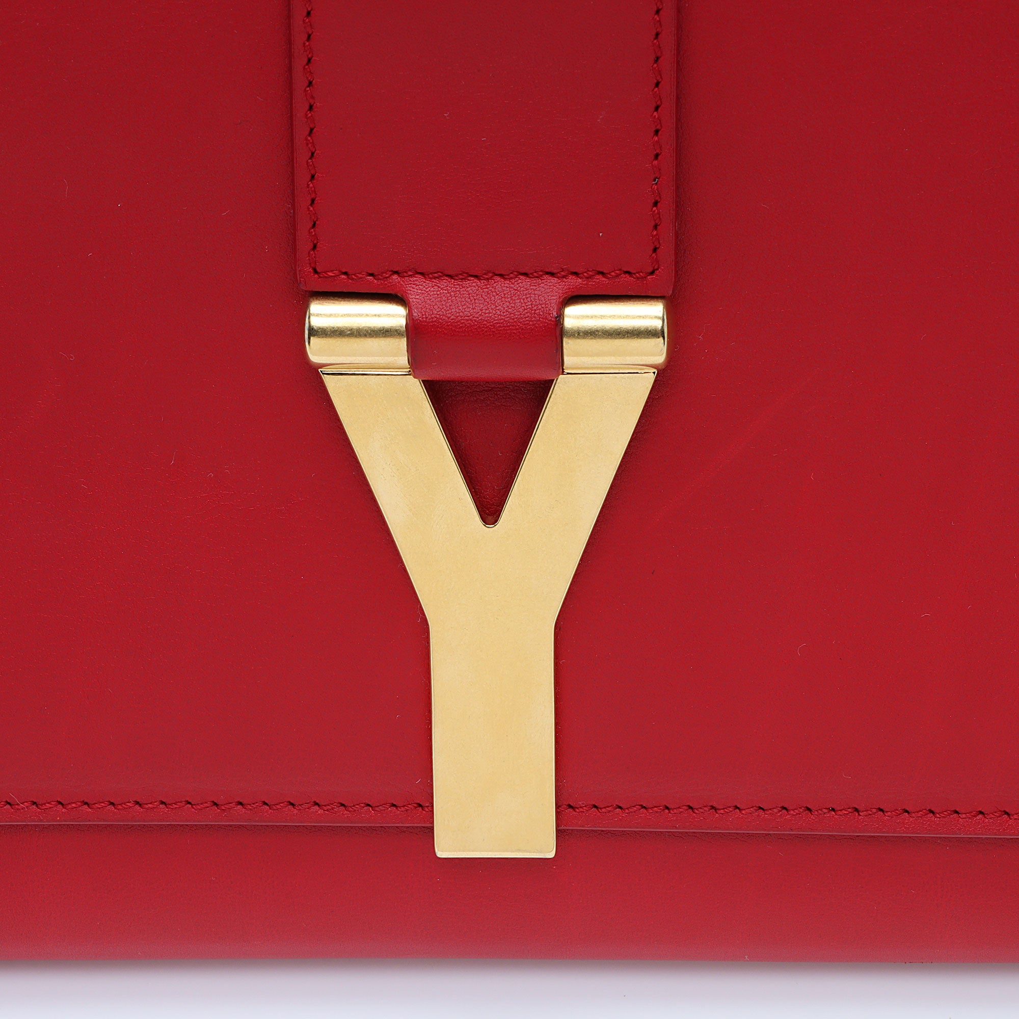 Saint Laurent Leather Chyc Clutch (SHF-iiAzO9)