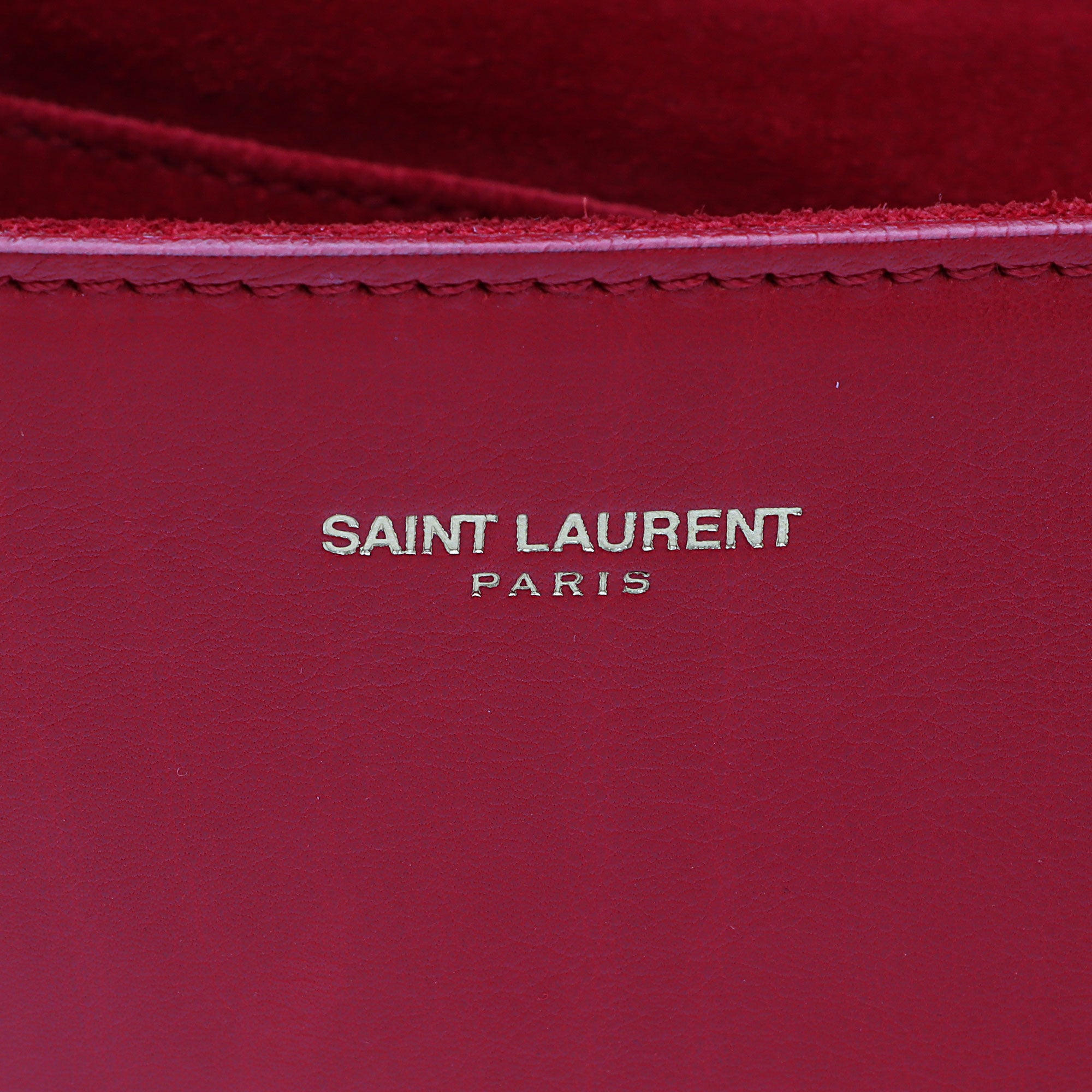 Saint Laurent Leather Chyc Clutch (SHF-iiAzO9)