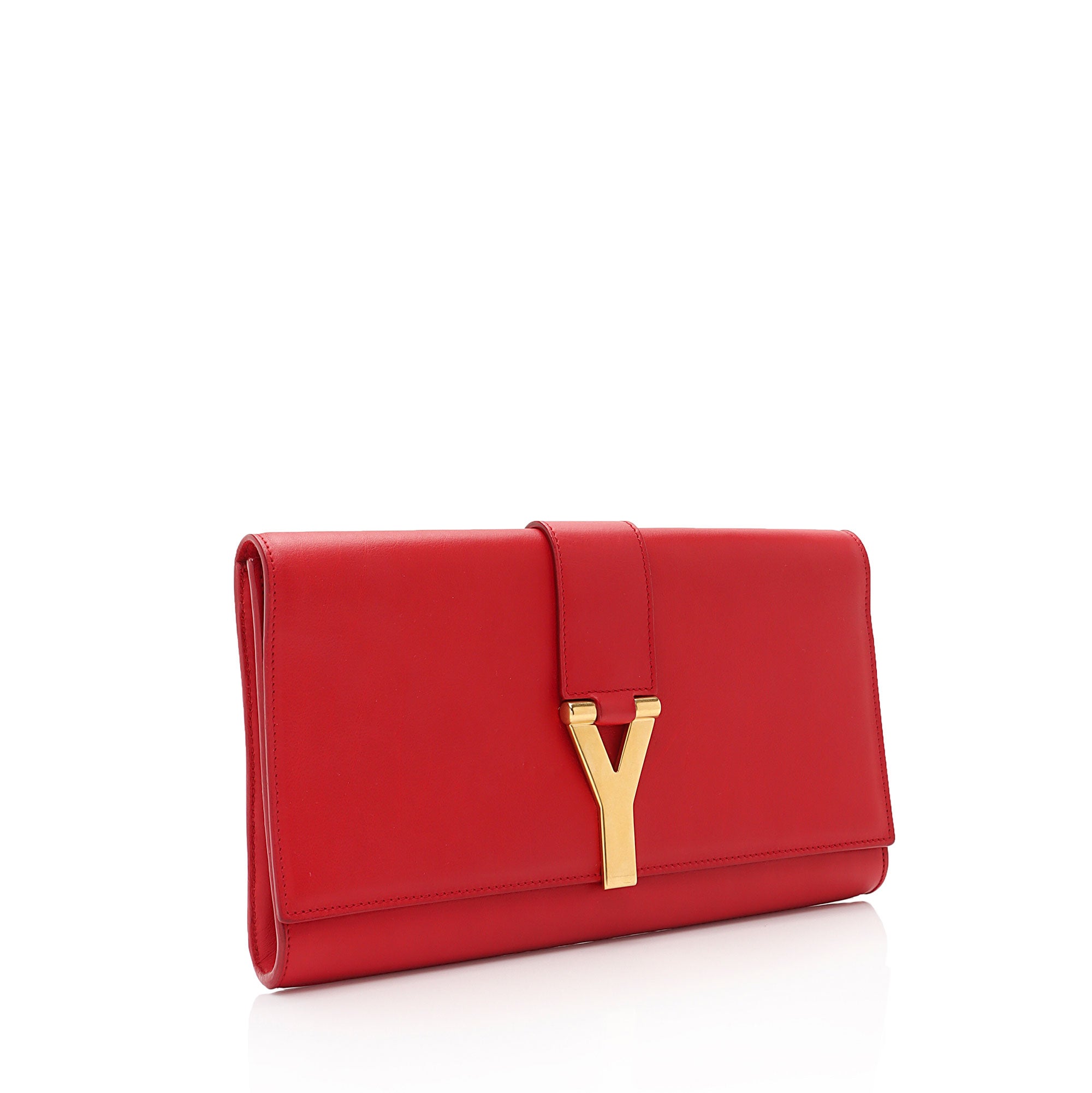 Saint Laurent Leather Chyc Clutch (SHF-iiAzO9)