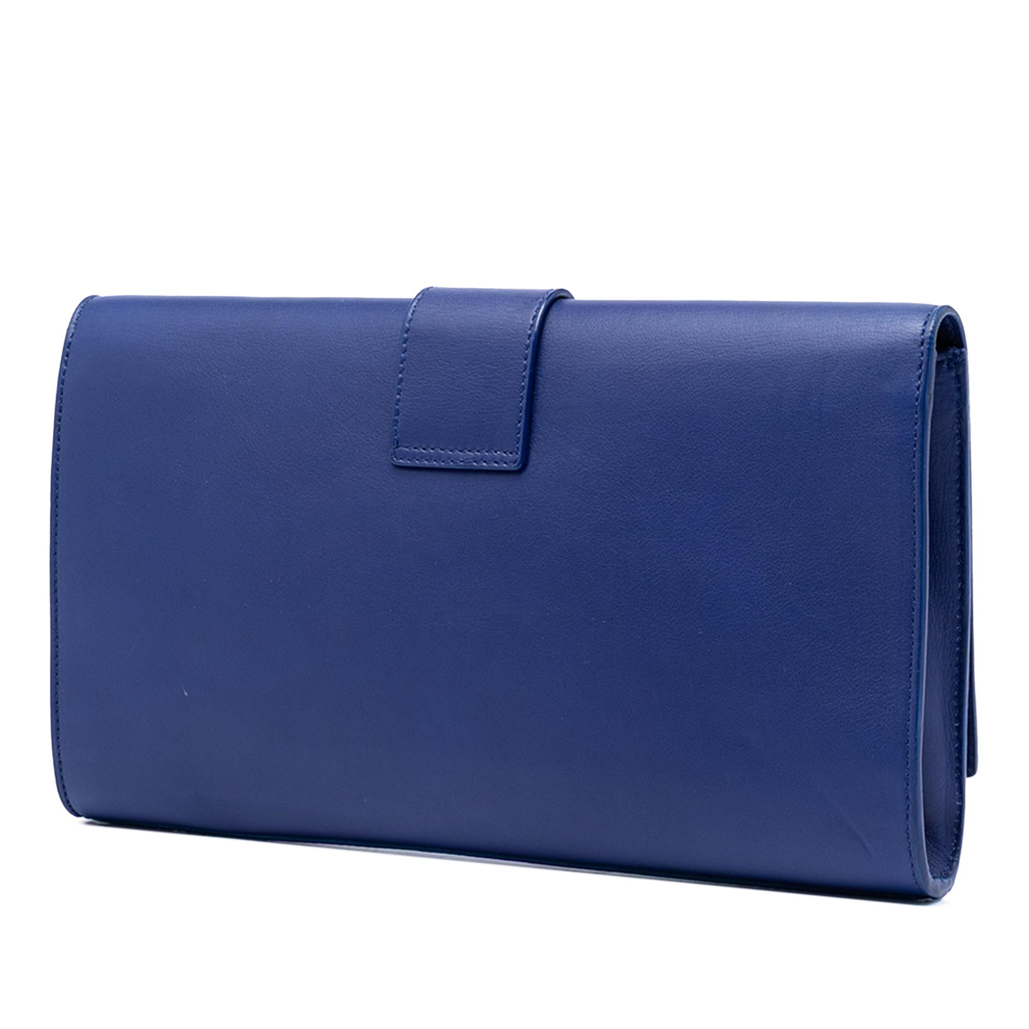 Saint Laurent Leather Chyc Ligne Clutch