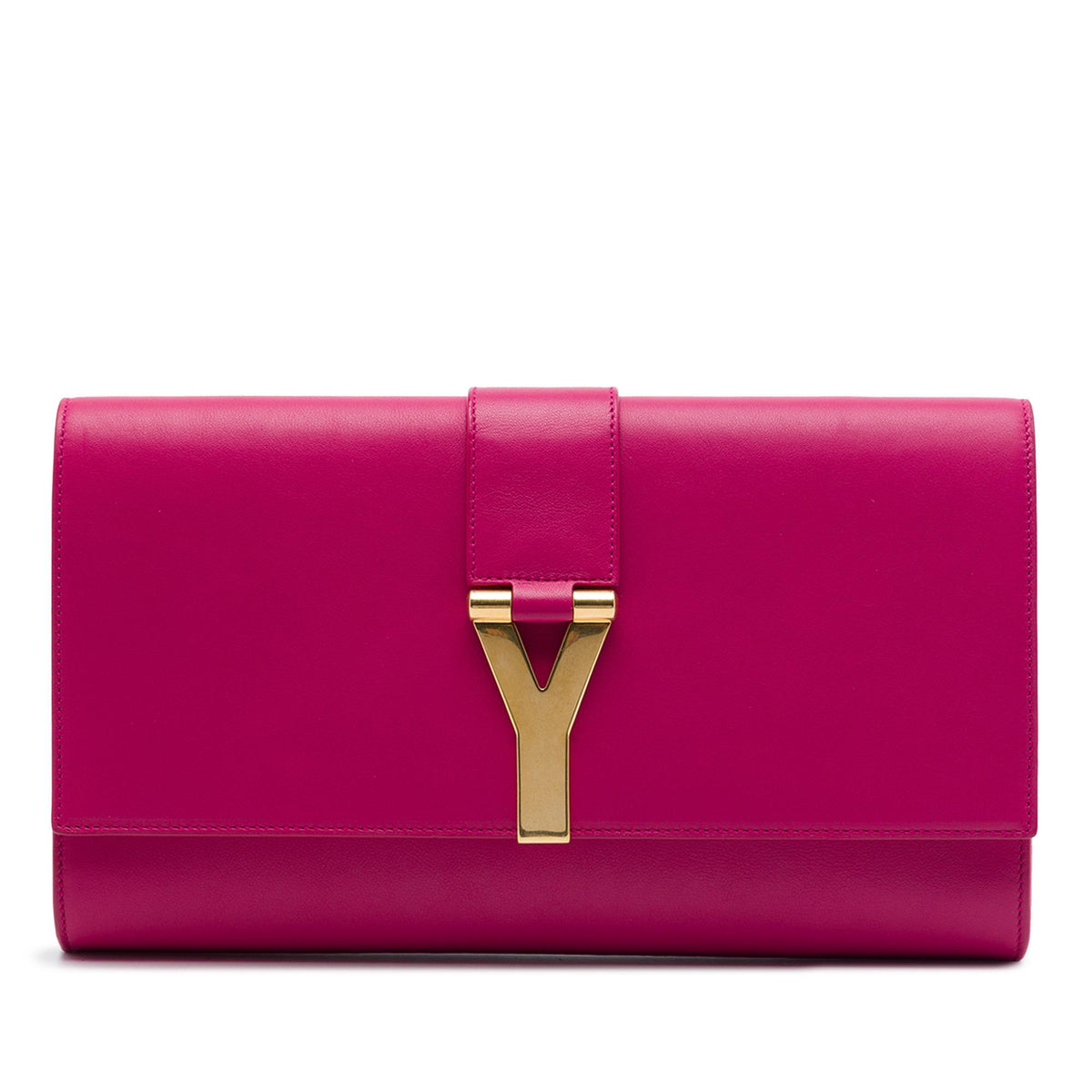 Saint Laurent Leather Chyc Ligne Clutch
