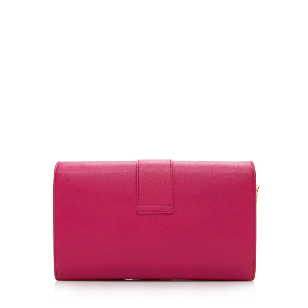 Saint Laurent Leather Chyc Wallet on Chain Bag (SHF-14214)