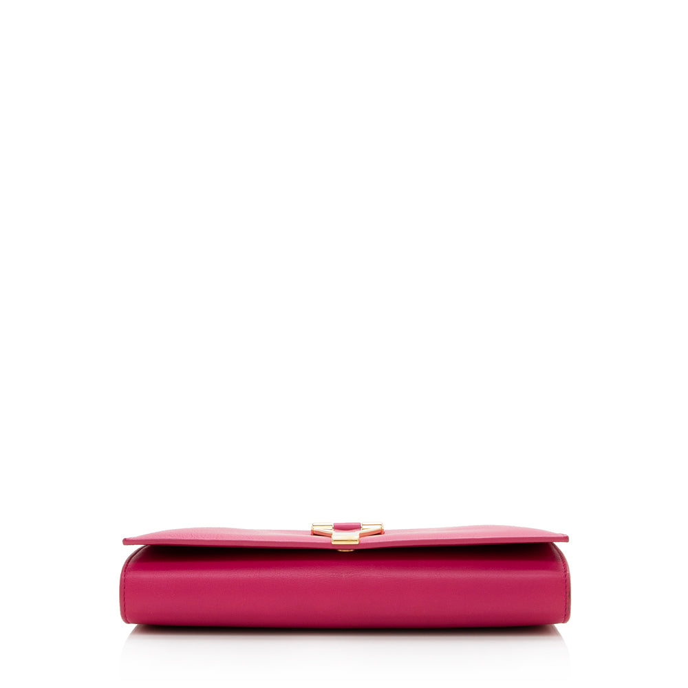 Saint Laurent Leather Chyc Wallet on Chain Bag (SHF-14214)