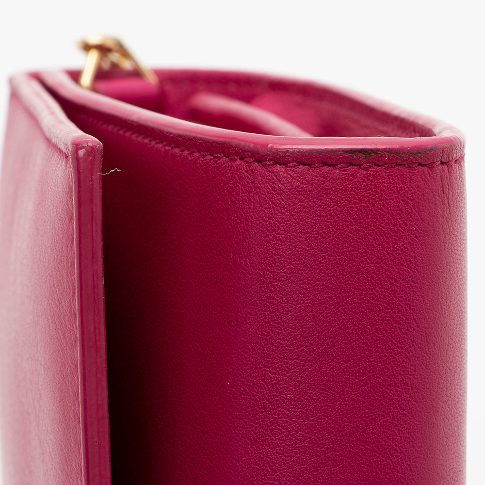 Saint Laurent Leather Chyc Wallet on Chain Bag (SHF-14214)