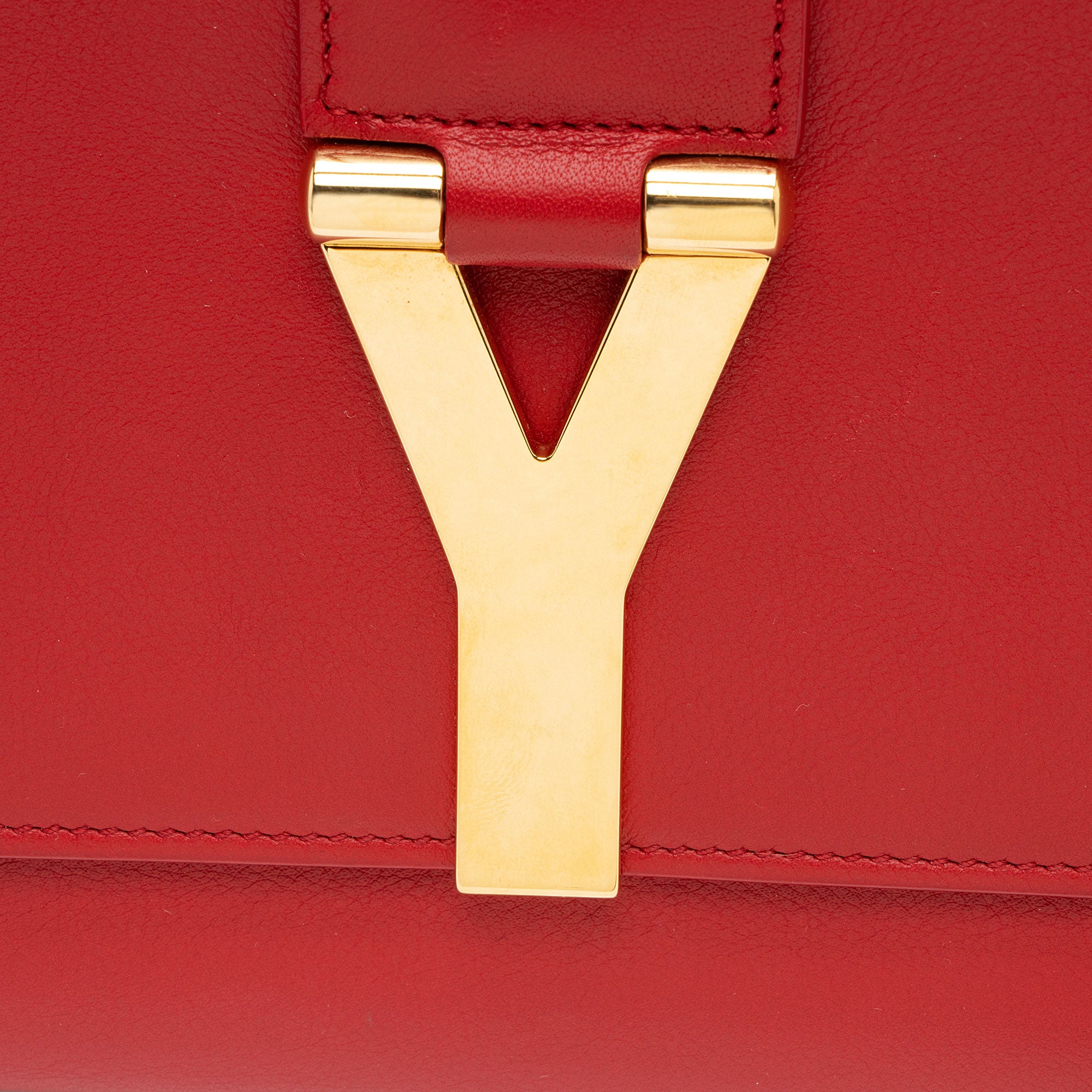 Saint Laurent Leather Classic Y Clutch