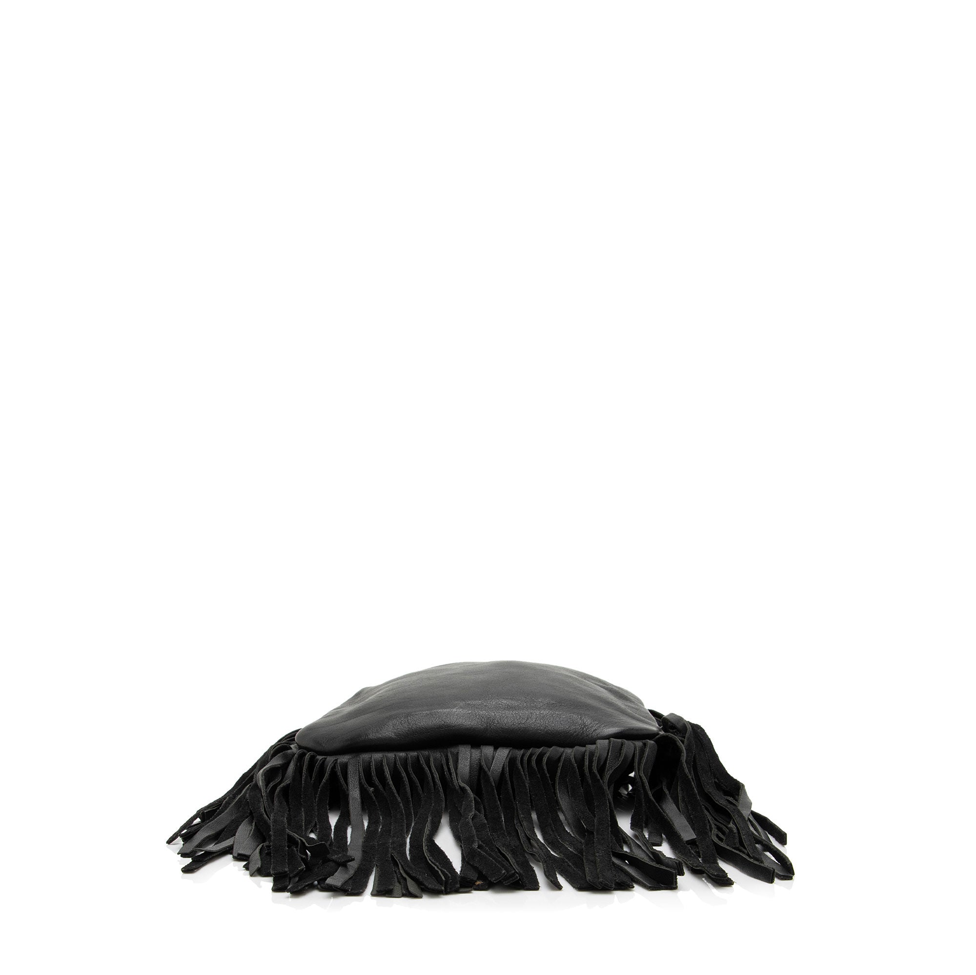 Saint Laurent Leather Fringe Anita Crossbody Bag (SHF-zM6EOQ)