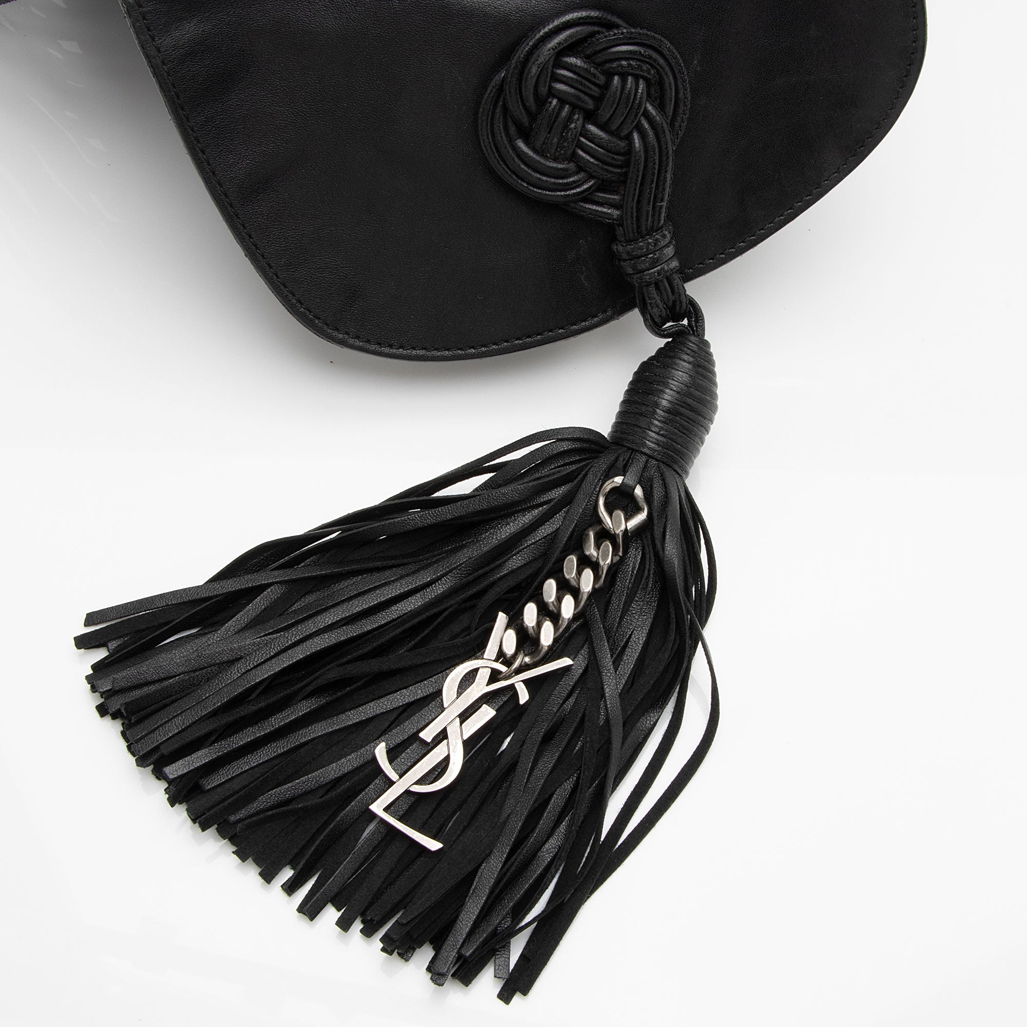 Saint Laurent Leather Fringe Anita Crossbody Bag (SHF-zM6EOQ)