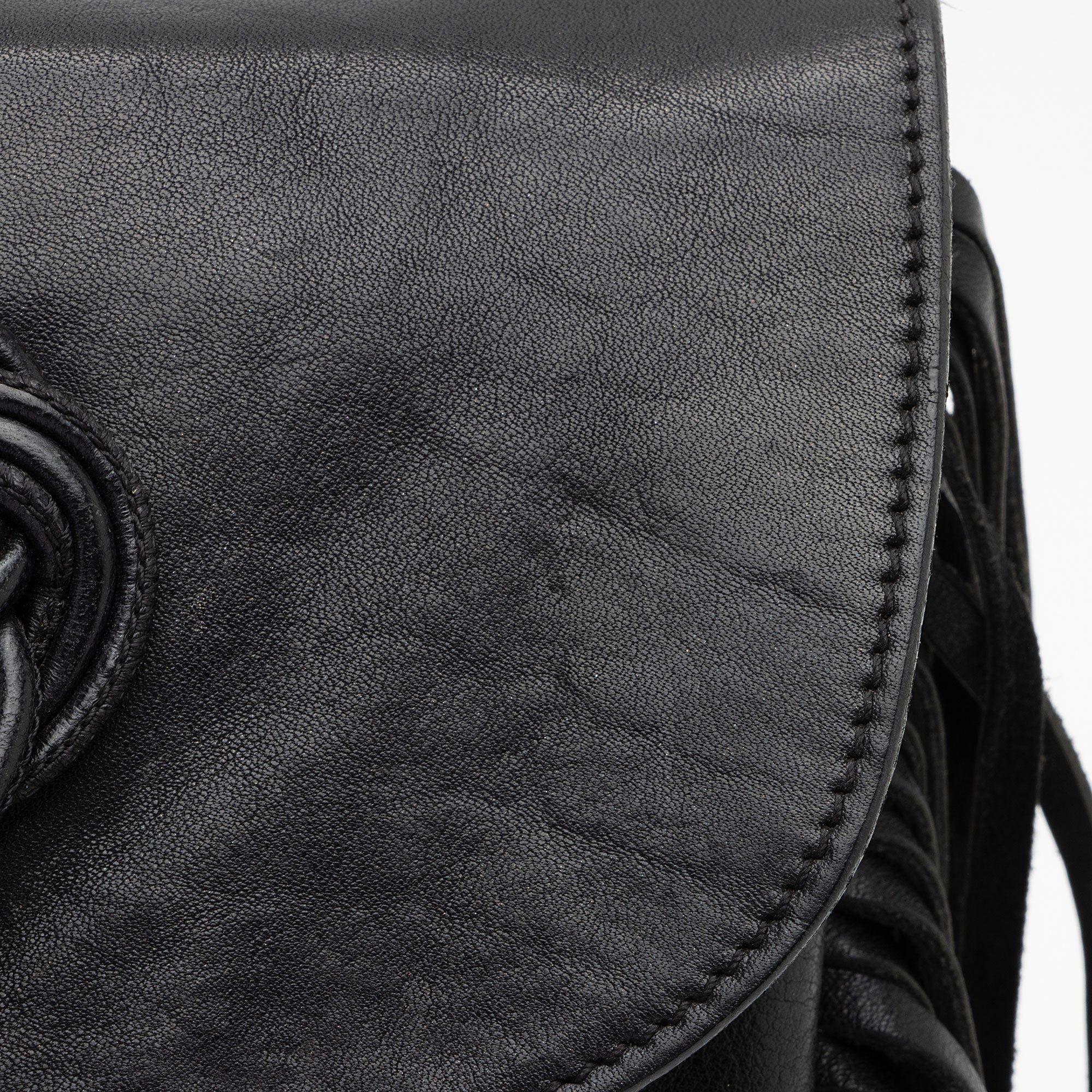 Saint Laurent Leather Fringe Anita Crossbody Bag (SHF-zM6EOQ)