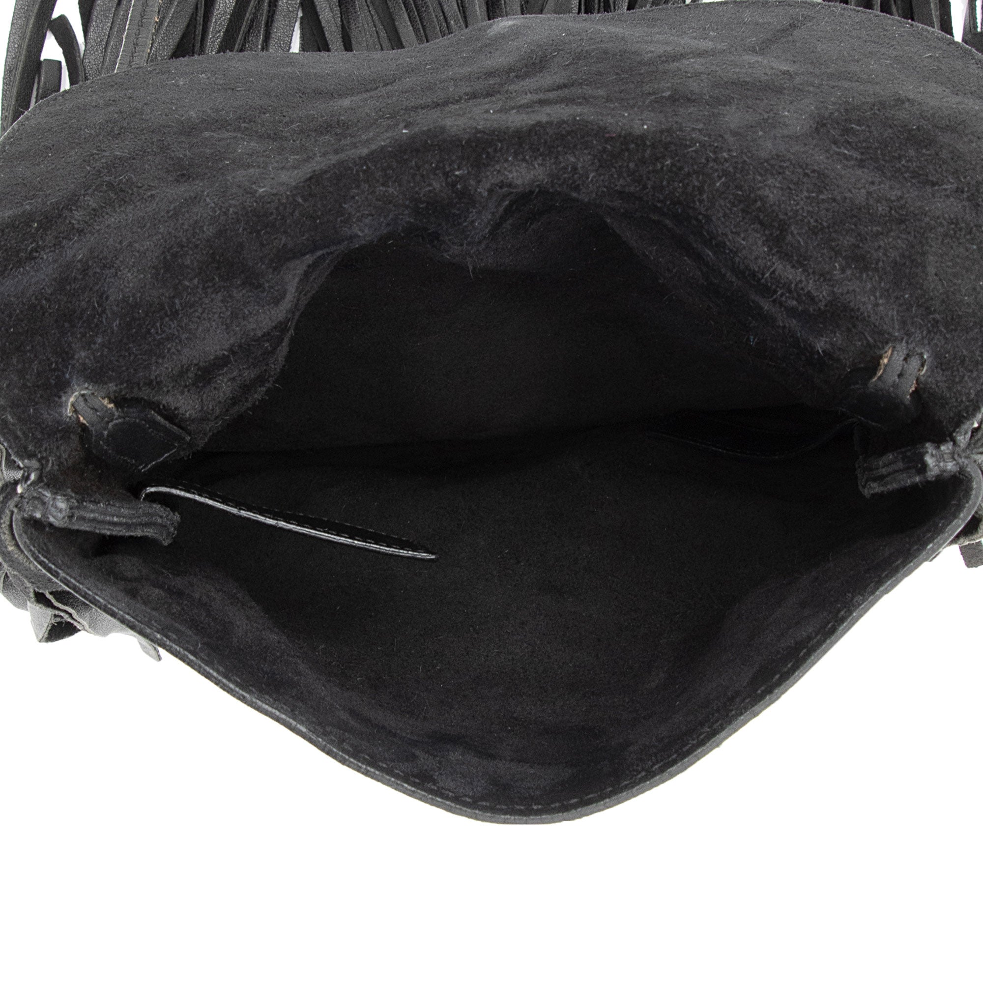 Saint Laurent Leather Fringe Anita Crossbody Bag (SHF-zM6EOQ)