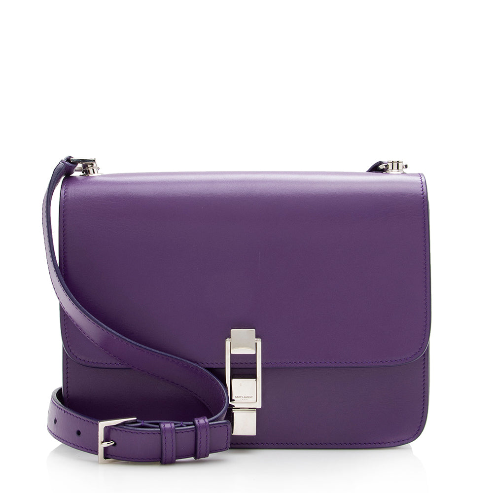 Saint Laurent Leather Le Carre Shoulder Bag (SHF-17723)