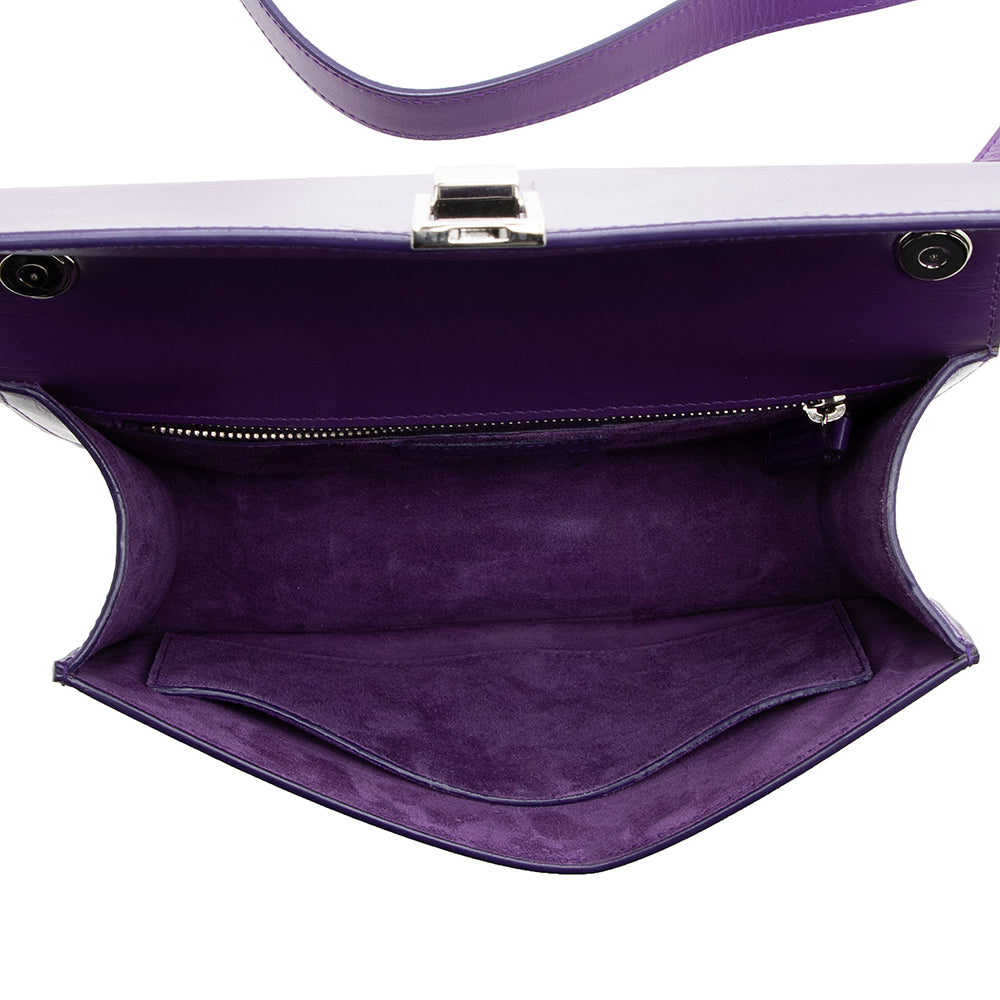 Saint Laurent Leather Le Carre Shoulder Bag (SHF-17723)