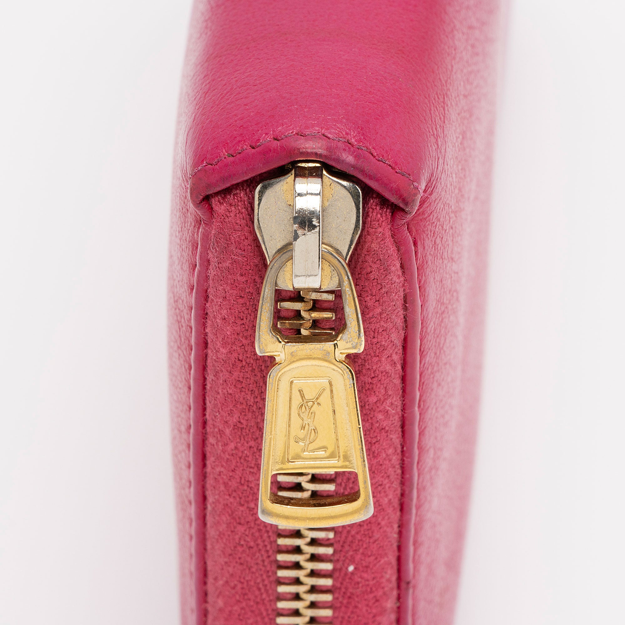 Saint Laurent Leather Monogram Belle du Jour Zip Around Wallet (SHF-agqKCo)