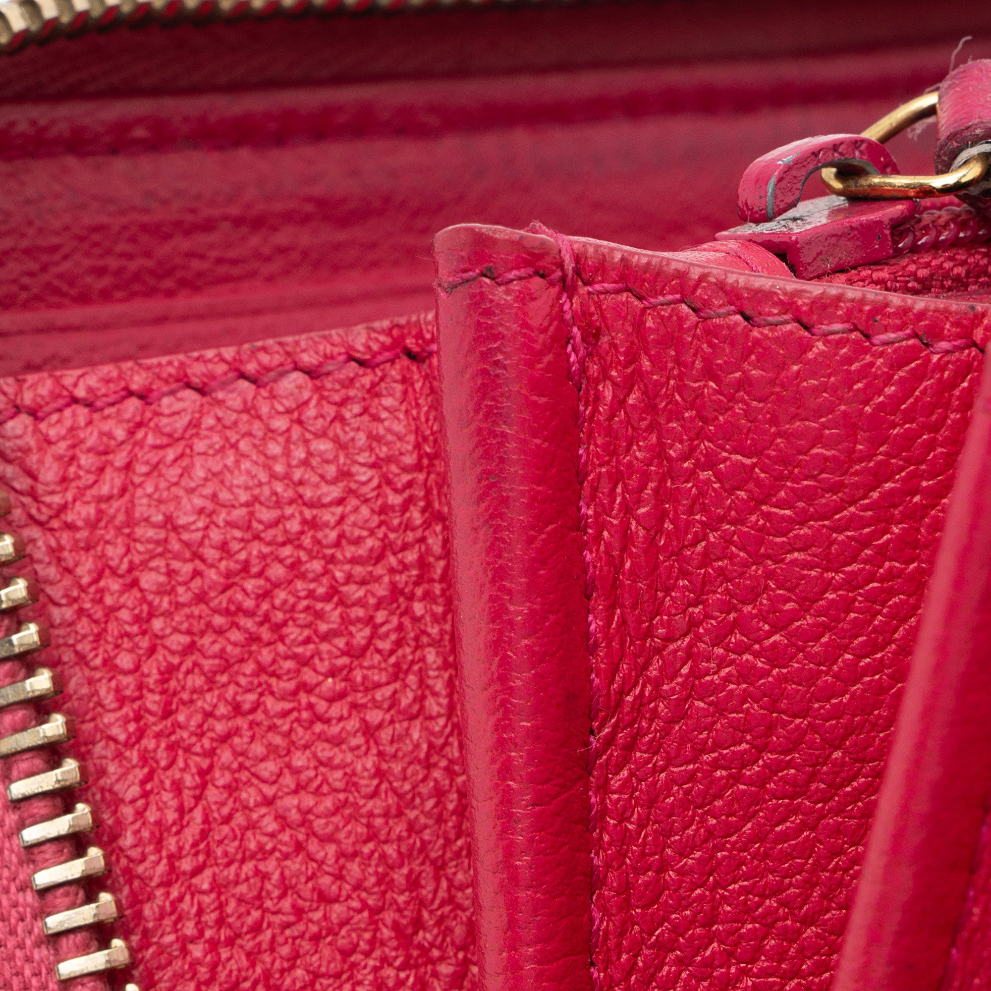 Saint Laurent Leather Monogram Belle du Jour Zip Around Wallet (SHF-agqKCo)