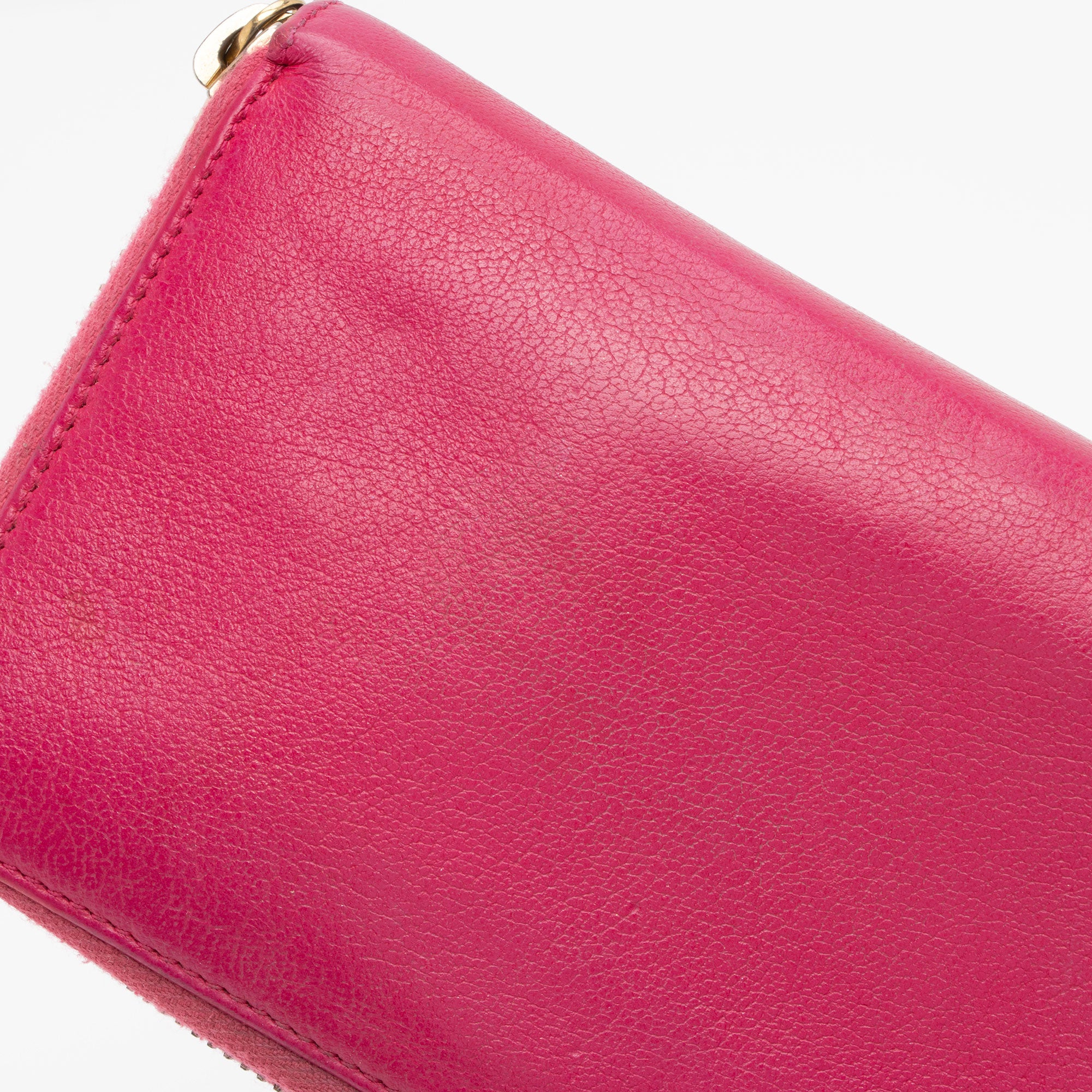 Saint Laurent Leather Monogram Belle du Jour Zip Around Wallet (SHF-agqKCo)