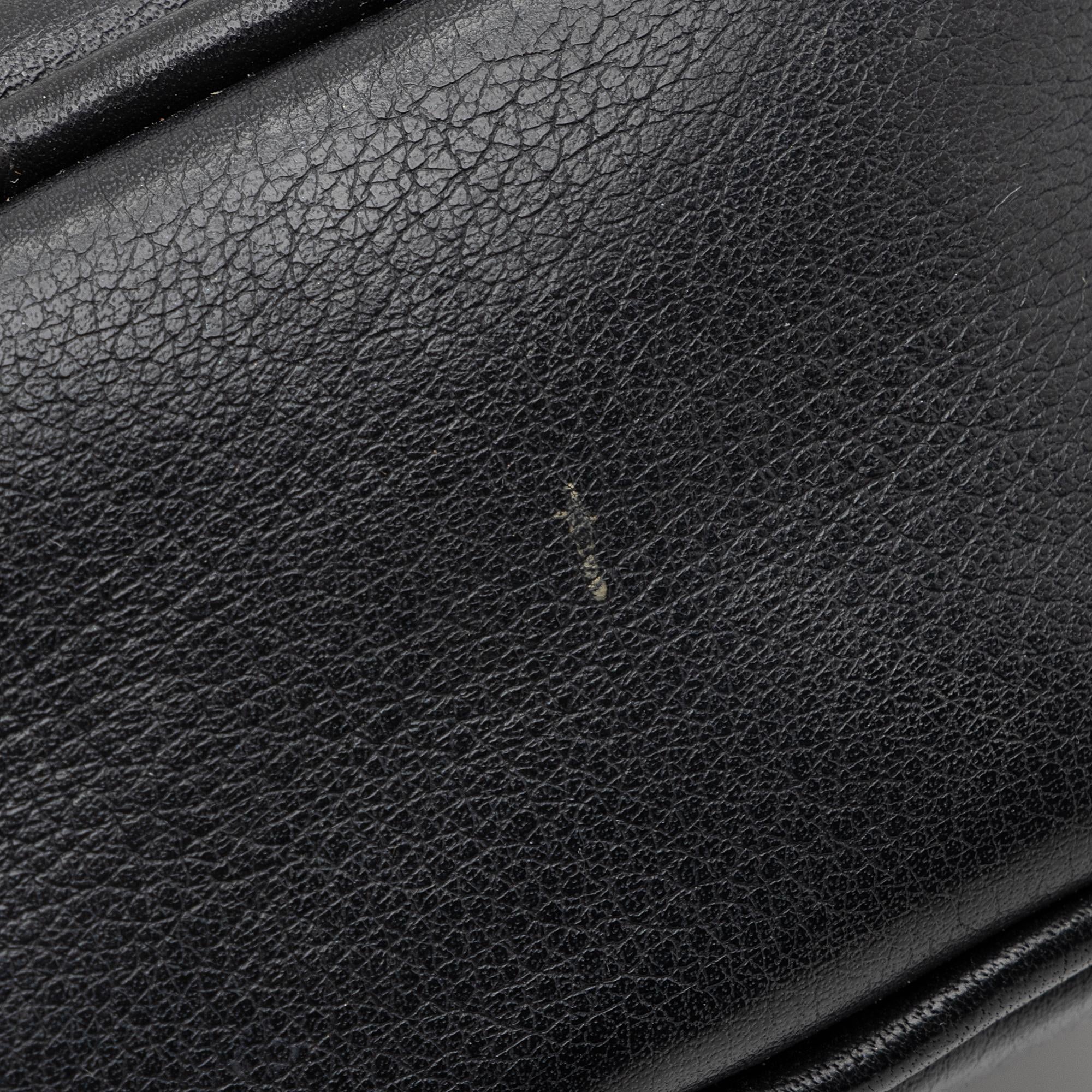 Saint Laurent Leather Monogram Blogger Bag (SHF-0bGOag)