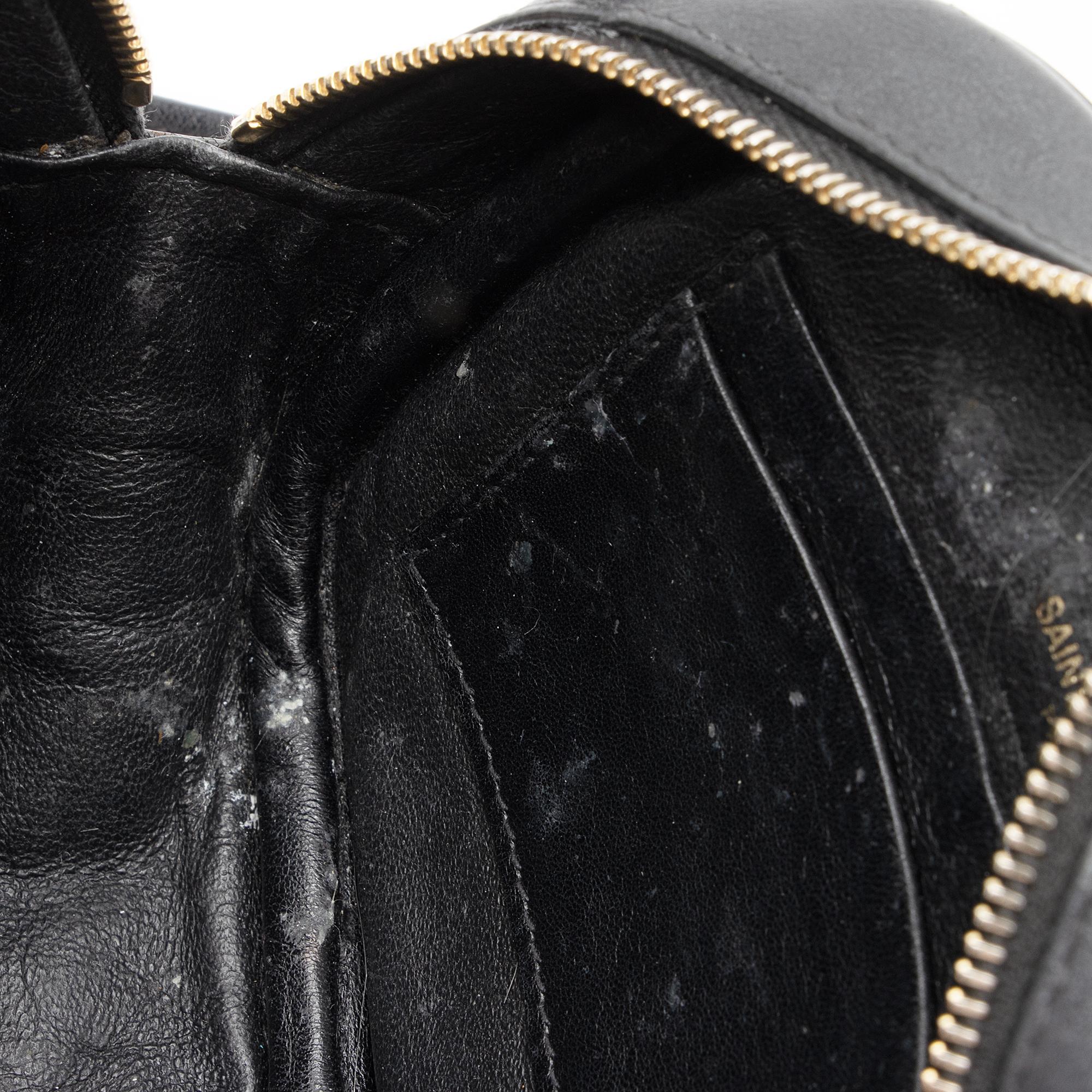 Saint Laurent Leather Monogram Blogger Bag (SHF-0bGOag)