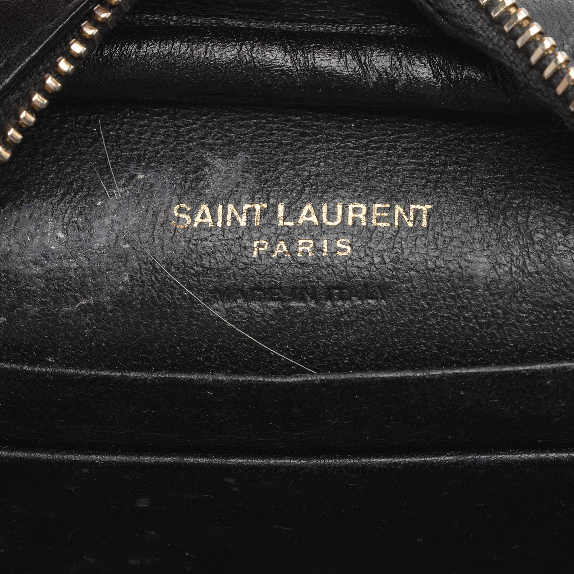 Saint Laurent Leather Monogram Blogger Bag (SHF-0bGOag)