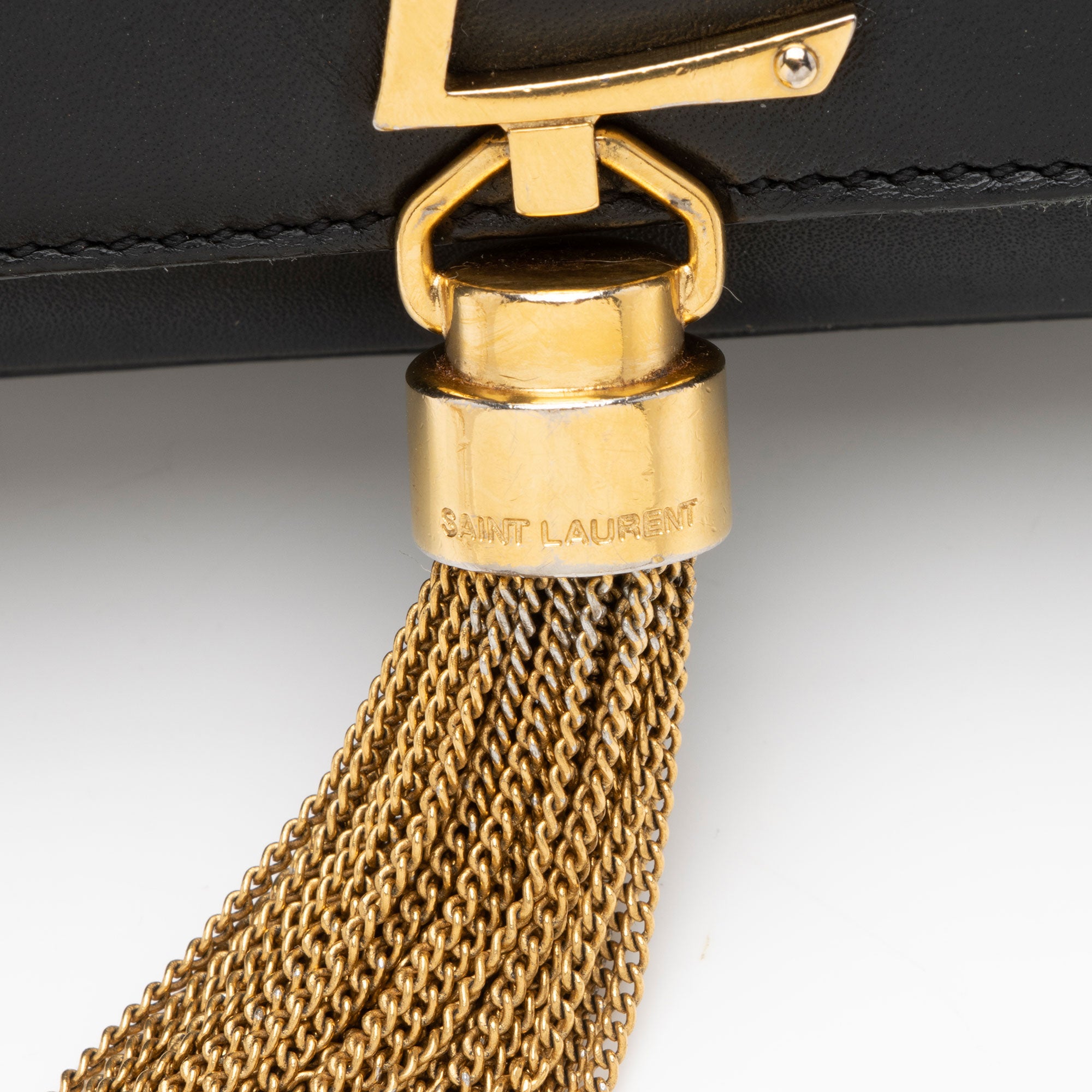 Saint Laurent Leather Monogram Kate Tassel Mini Shoulder Bag