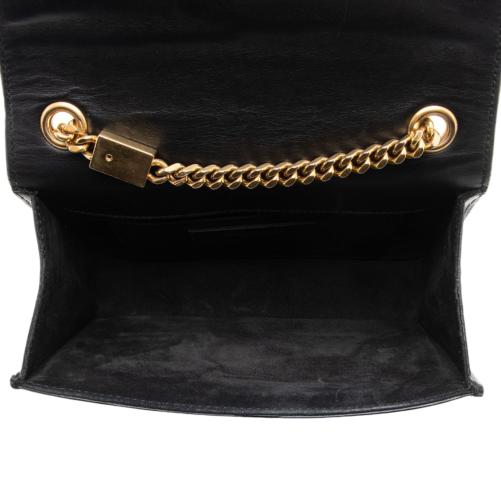 Saint Laurent Leather Monogram Kate Tassel Mini Shoulder Bag