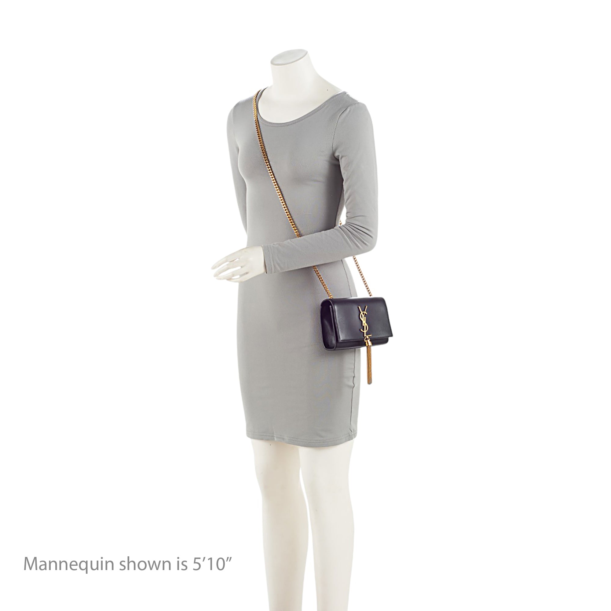 Saint Laurent Leather Monogram Kate Tassel Mini Shoulder Bag