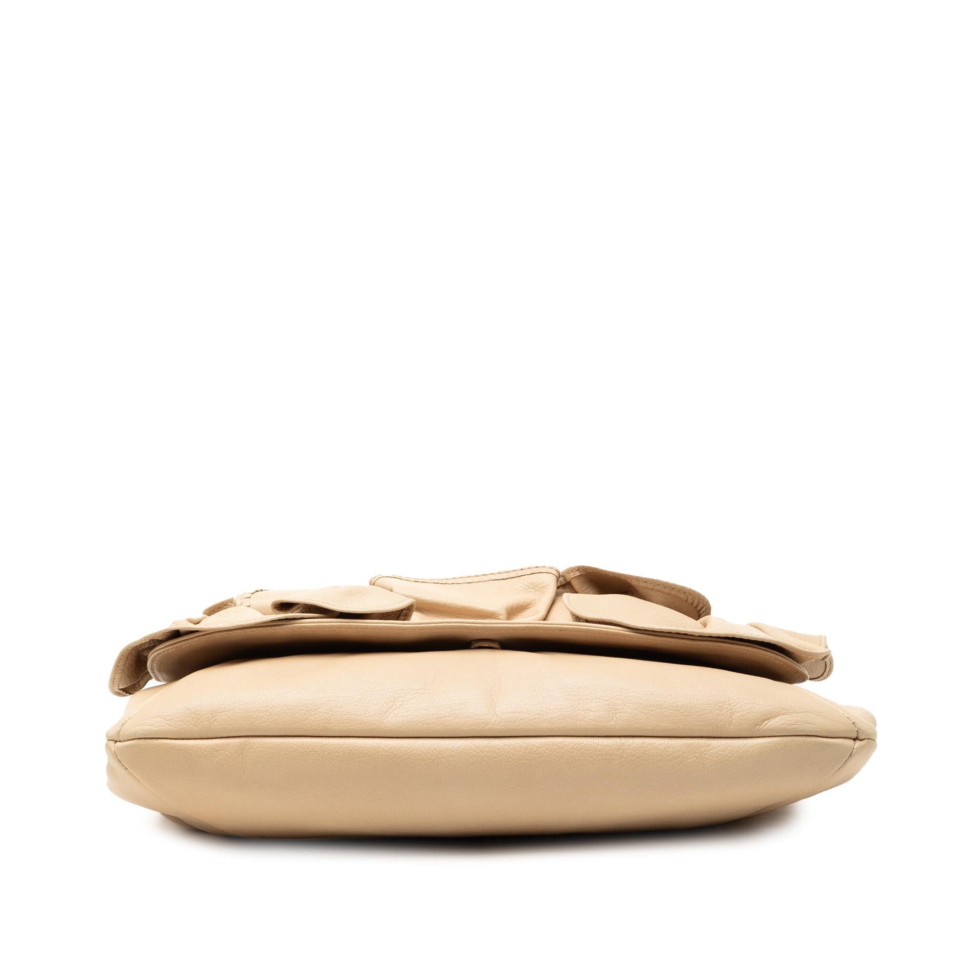 Saint Laurent Leather Nadja Rose Flap Bag