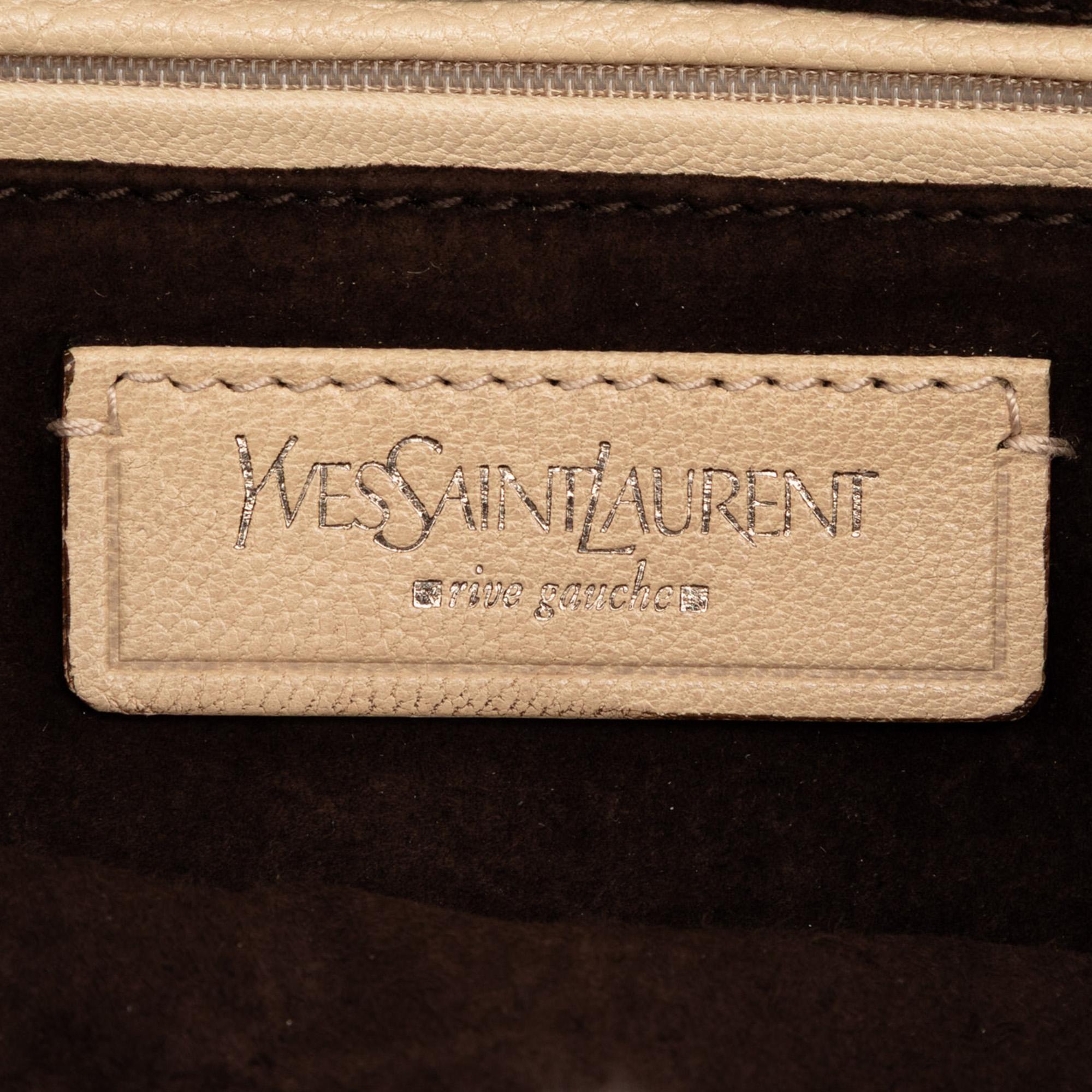 Saint Laurent Leather Nadja Rose Flap Bag