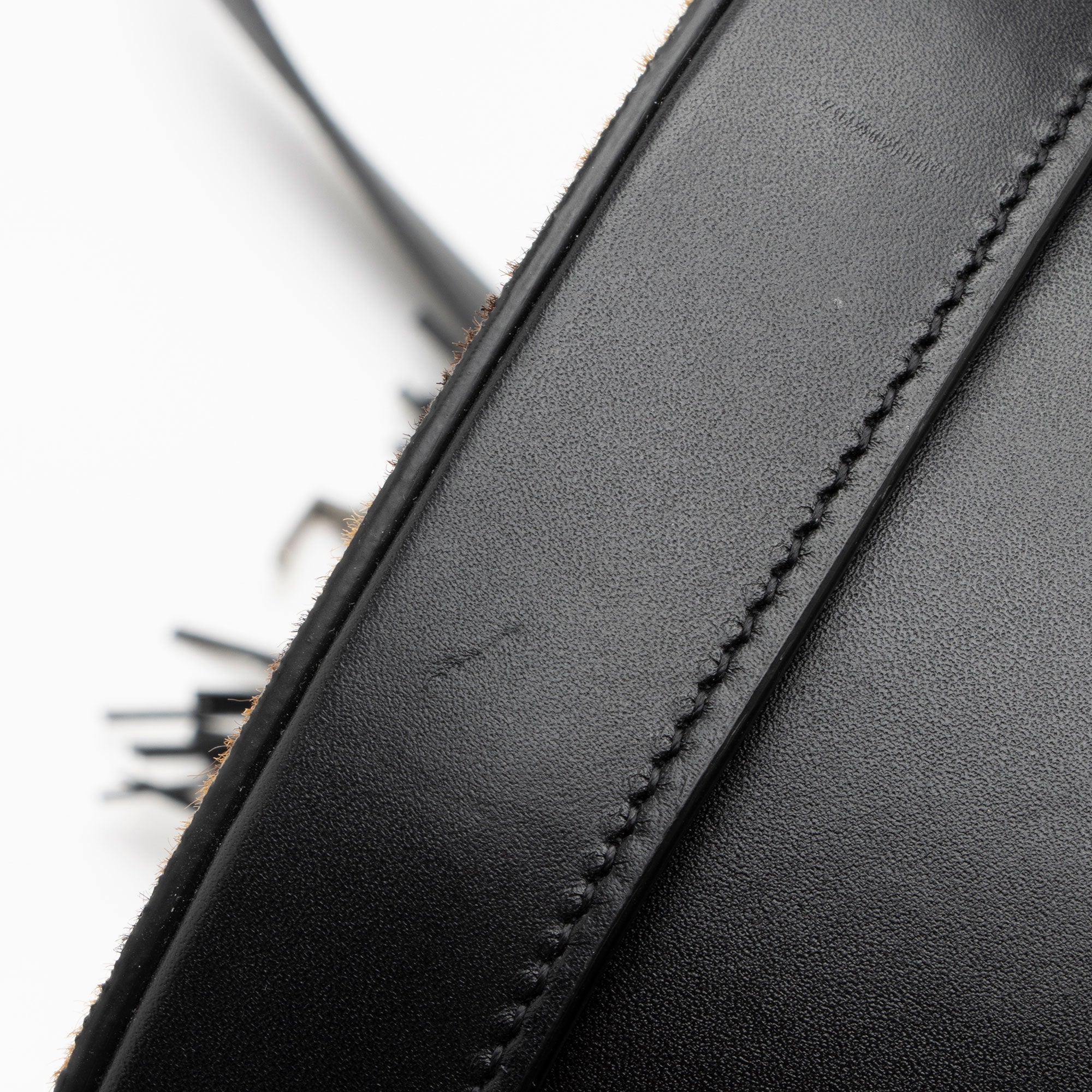 Saint Laurent Leather Ponyhair Leopard Print Mica Hatbox Small Crossbody