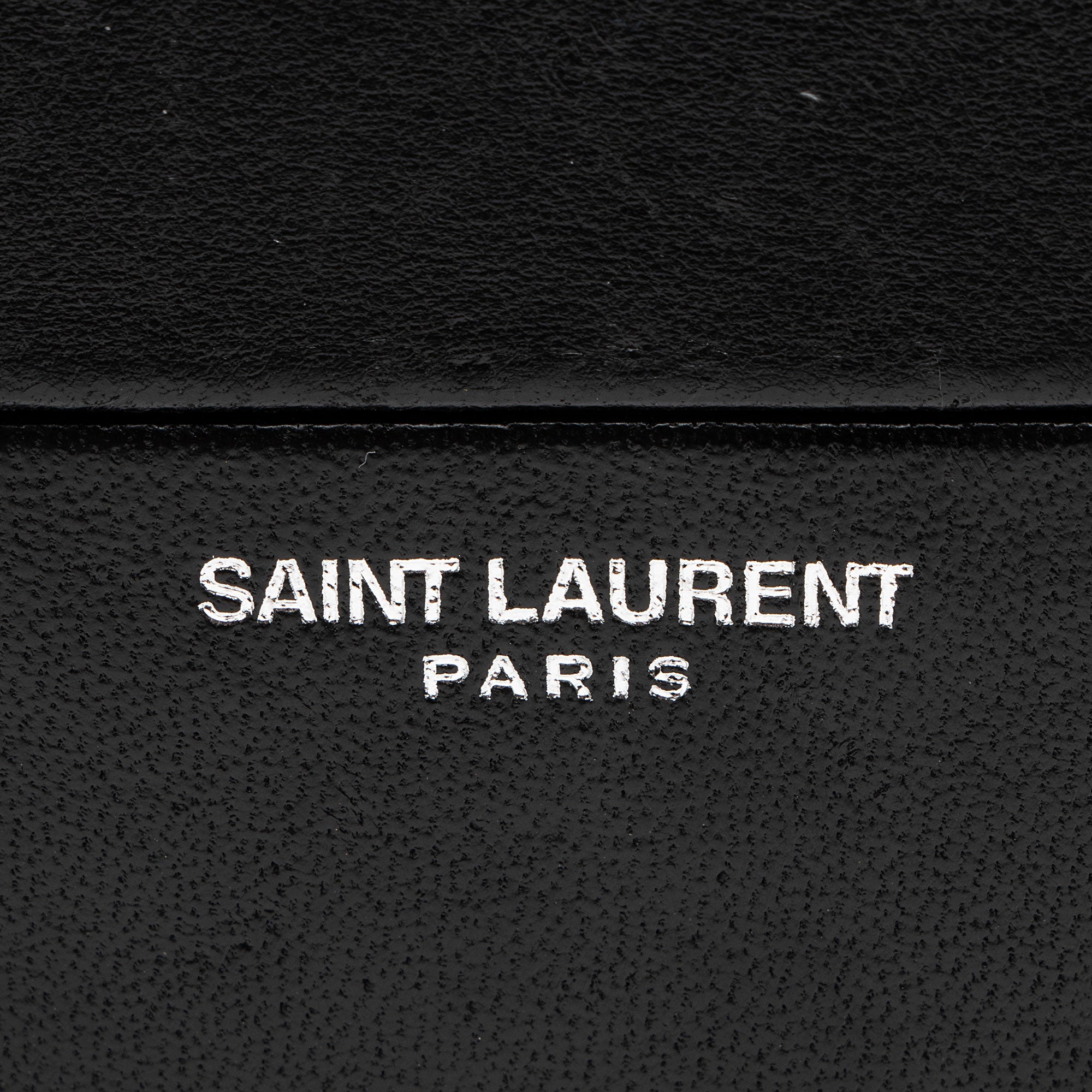 Saint Laurent Leather Smoking Box Crossbody Bag (SHF-CnxfOo)