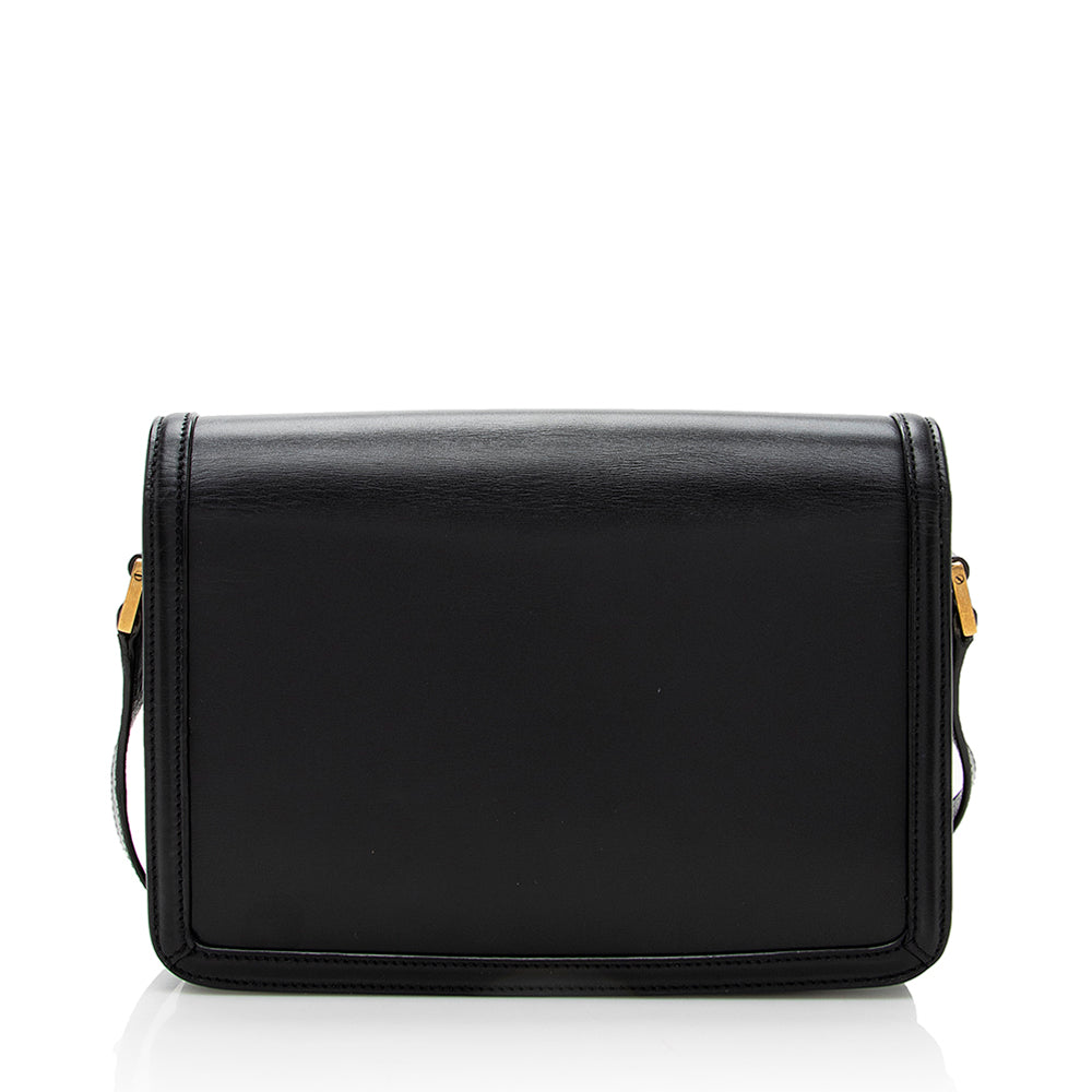 Saint Laurent Calfskin Monogram Solferino Medium Shoulder Bag (SHF-17564)