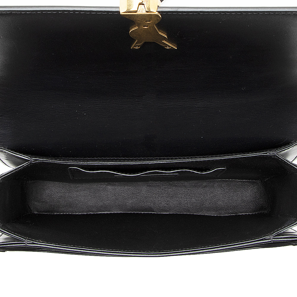 Saint Laurent Calfskin Monogram Solferino Medium Shoulder Bag (SHF-17564)