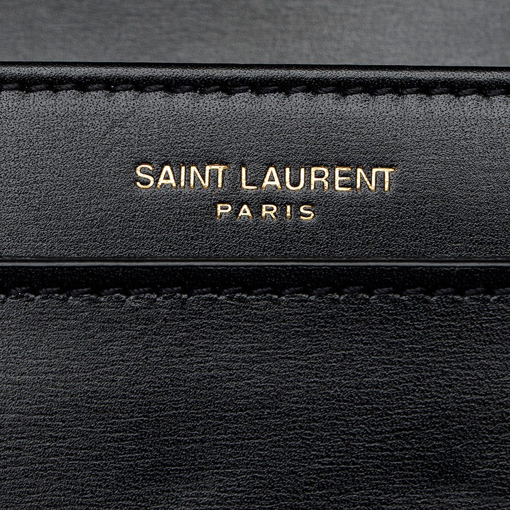 Saint Laurent Calfskin Monogram Solferino Medium Shoulder Bag (SHF-17564)