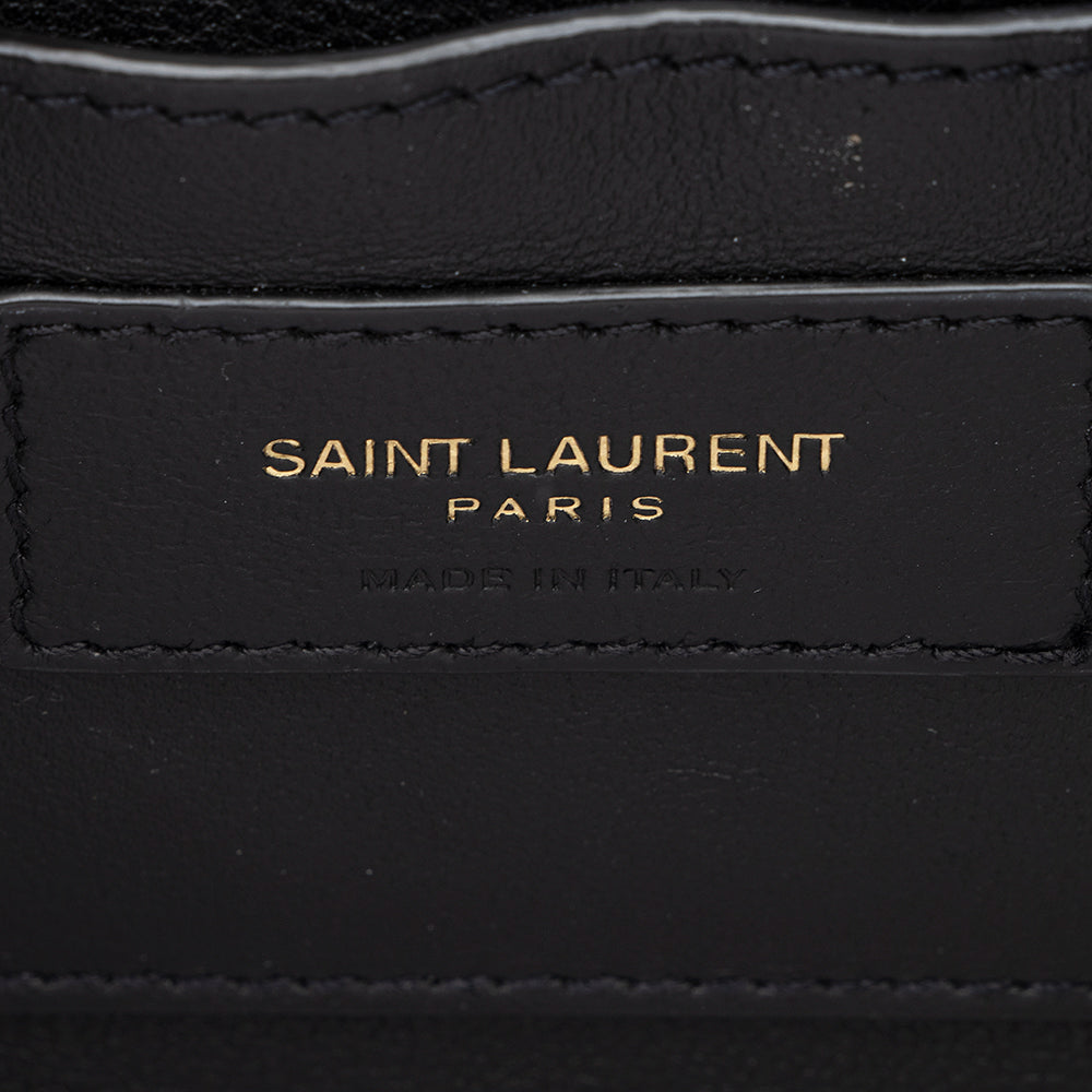 Saint Laurent Calfskin Monogram Solferino Medium Shoulder Bag (SHF-17564)