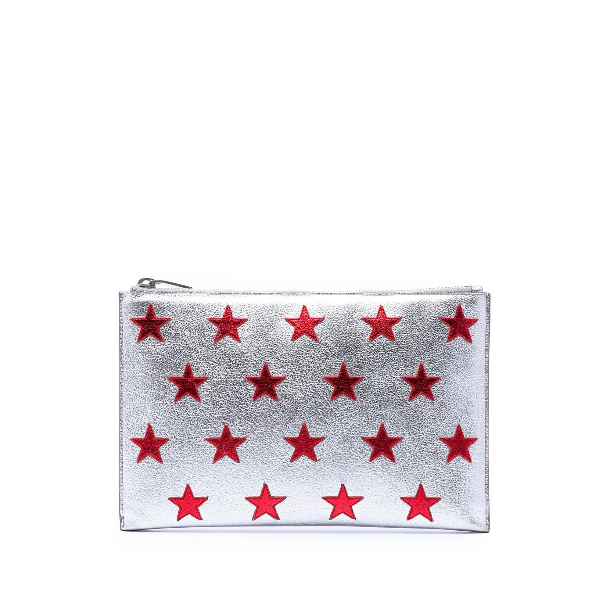Saint Laurent Leather Star Clutch
